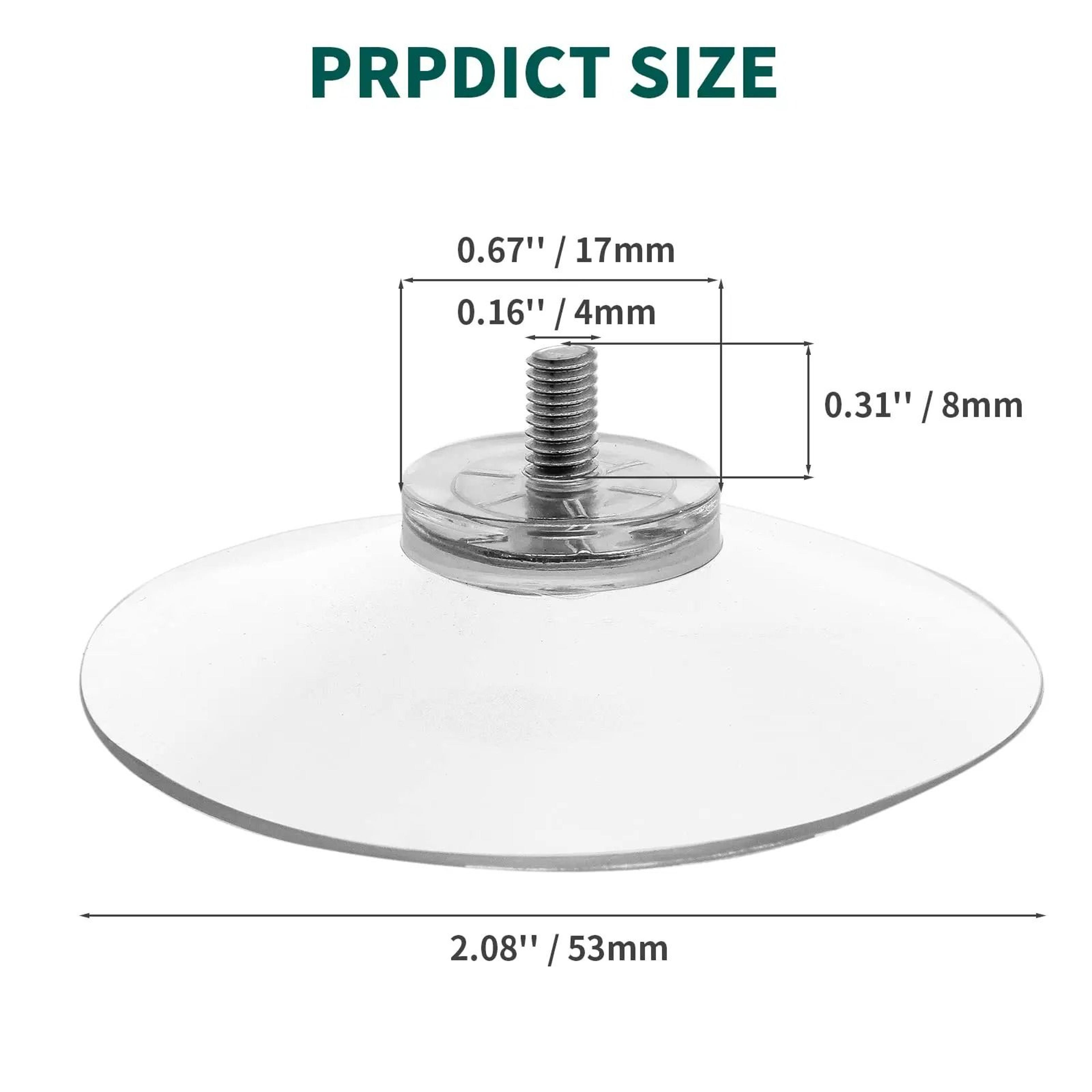 Clear PVC Vacuum Suction Cups With Threaded Screws 10Piece Set 4