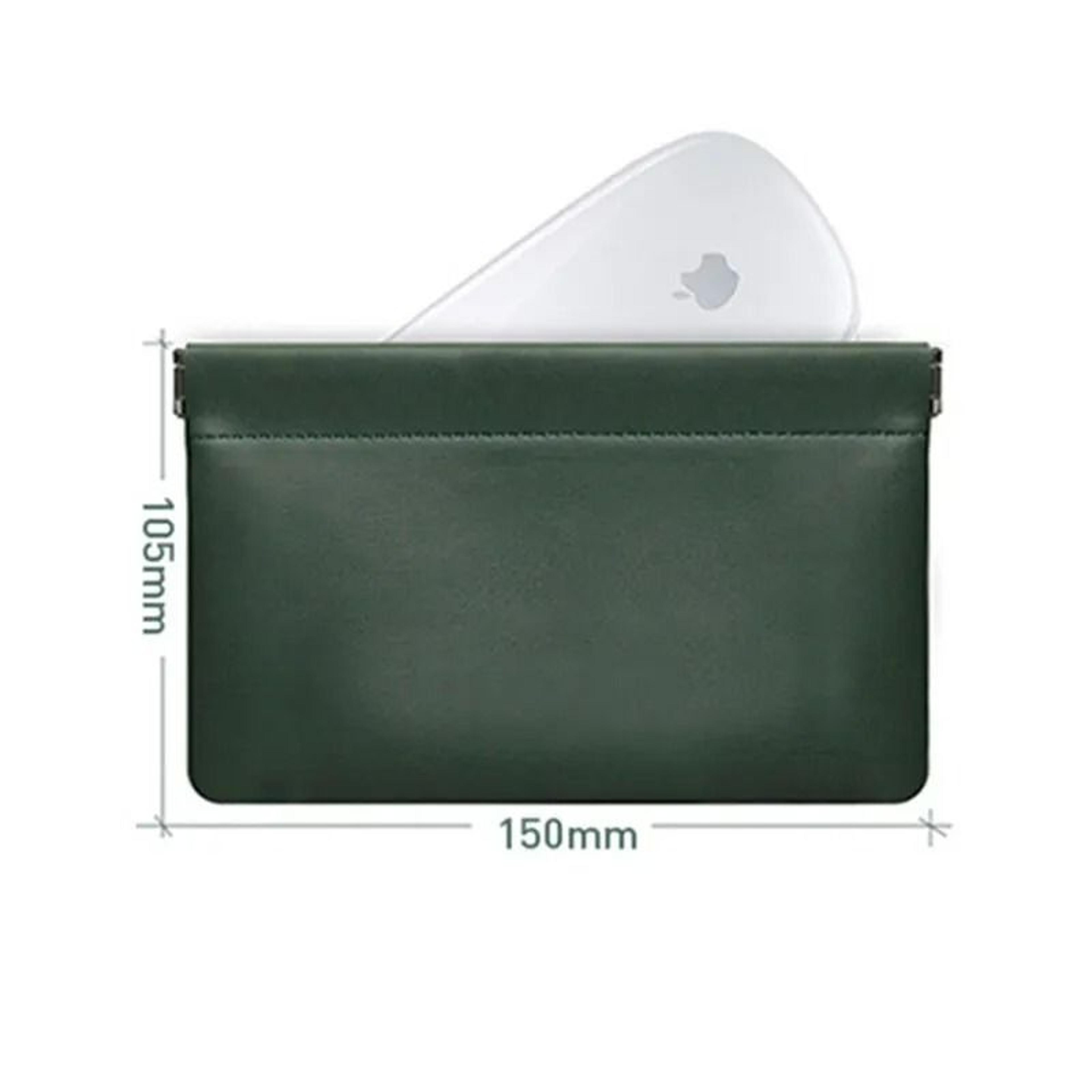 Portable PU Leather SelfClosing Cosmetic  Cable Pouch 5