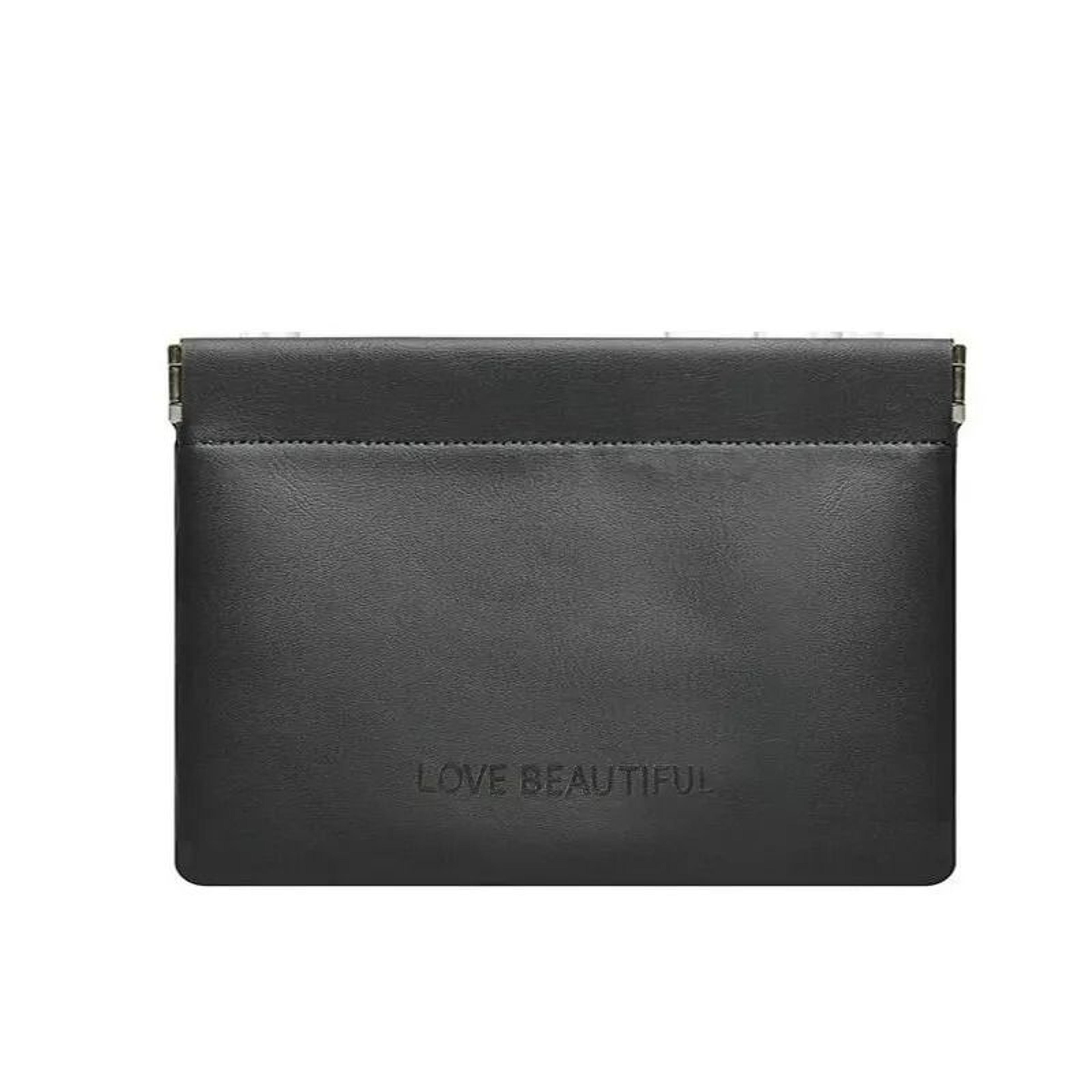 Portable PU Leather SelfClosing Cosmetic  Cable Pouch 7