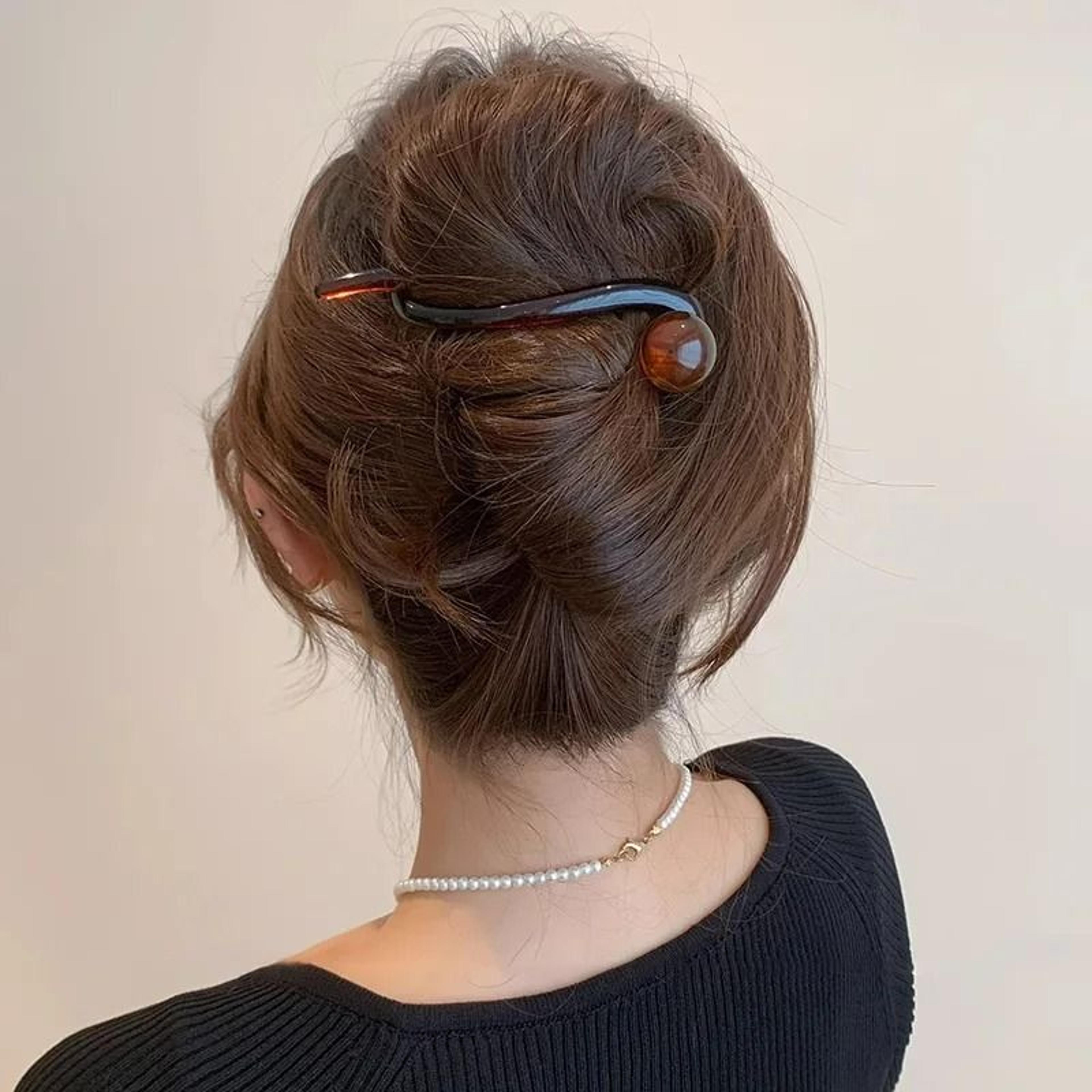 Vintage Colorful BallShape Hair Claw Clip 11