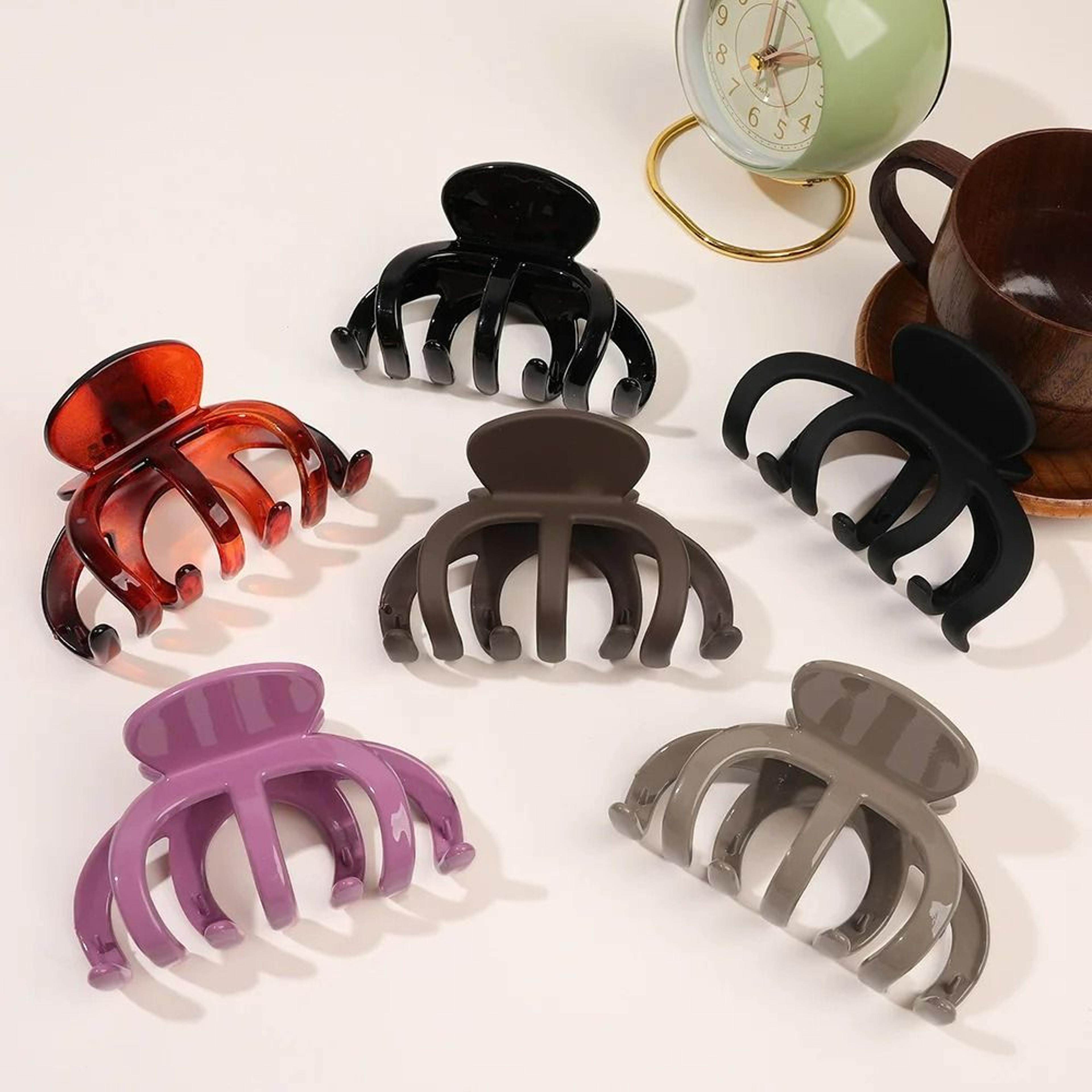 Large Matte Acrylic Shark Hair Claw Clip 6