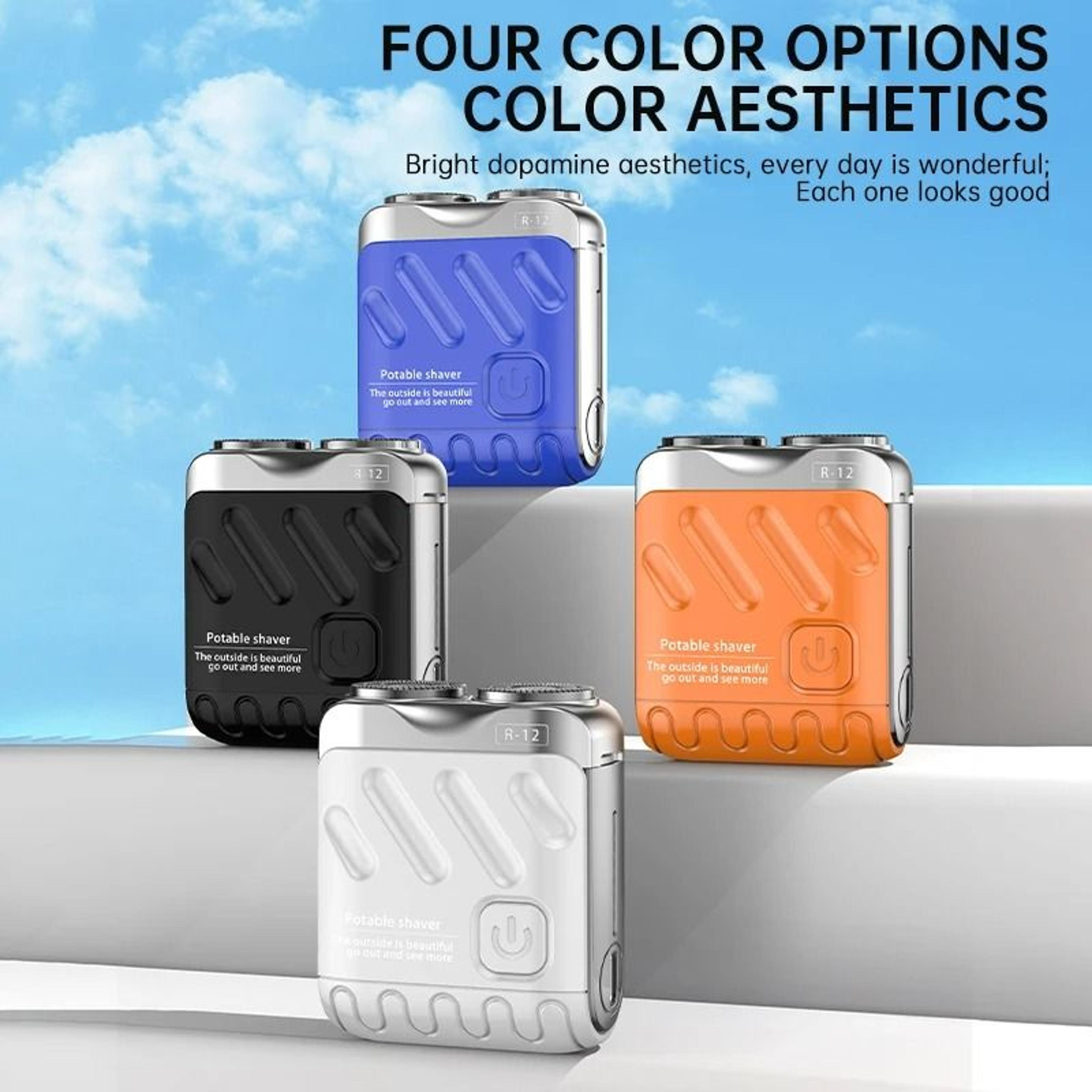 9000 RPM HighSpeed DualHead Waterproof Mini Travel Shaver 5