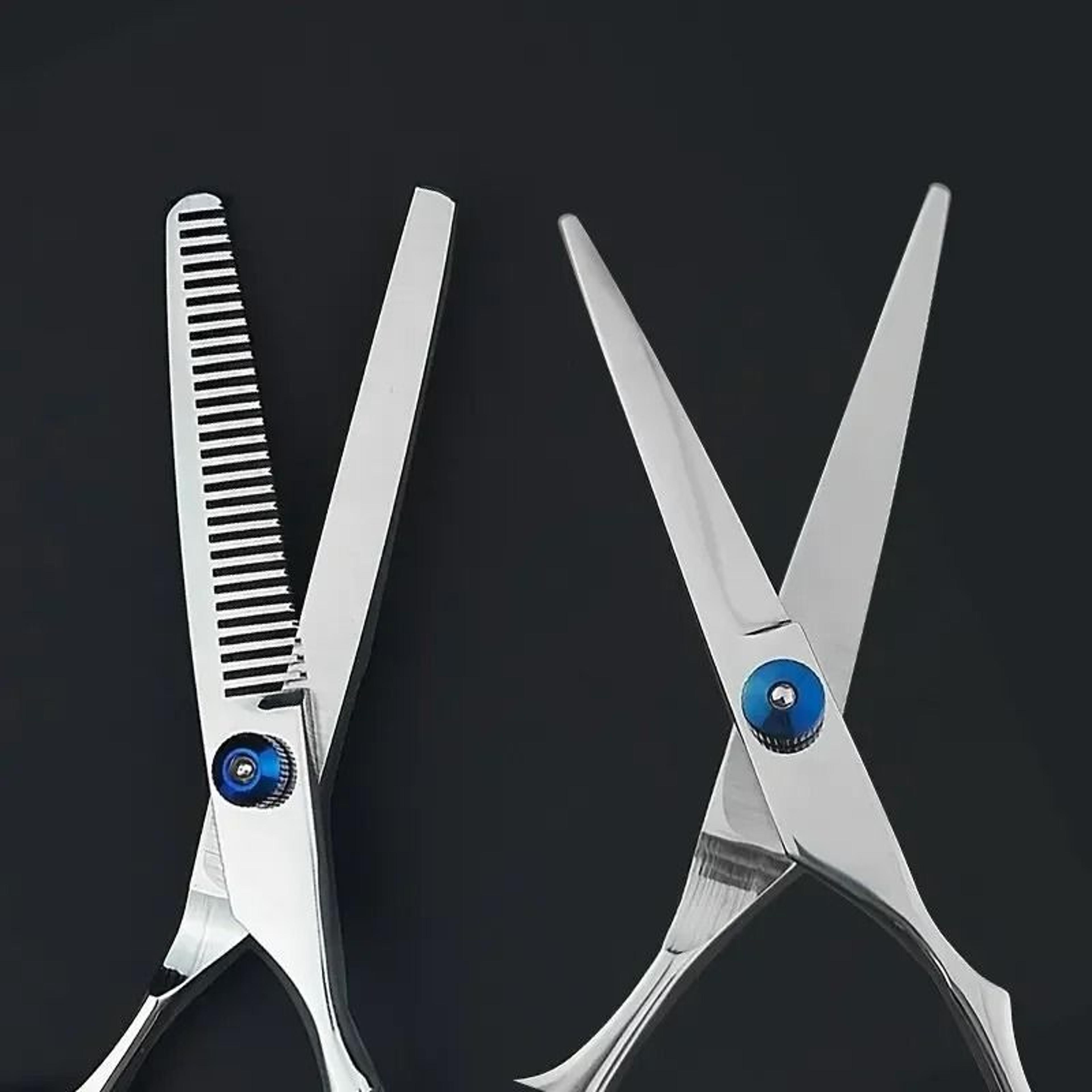 professional stainless steel hairdressing & pet grooming scissors set