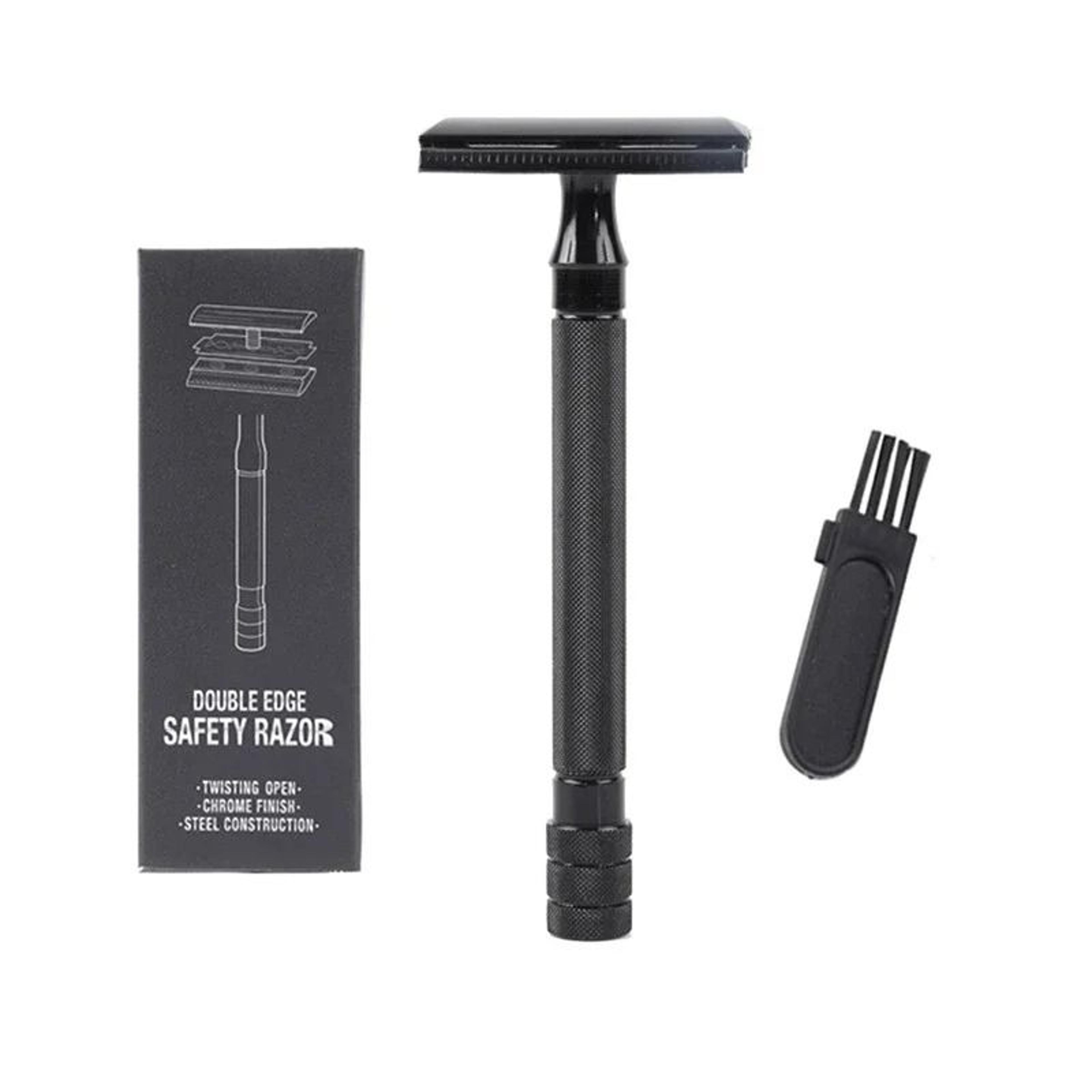 classic double-edge safety razor with 1 titanium coated blade