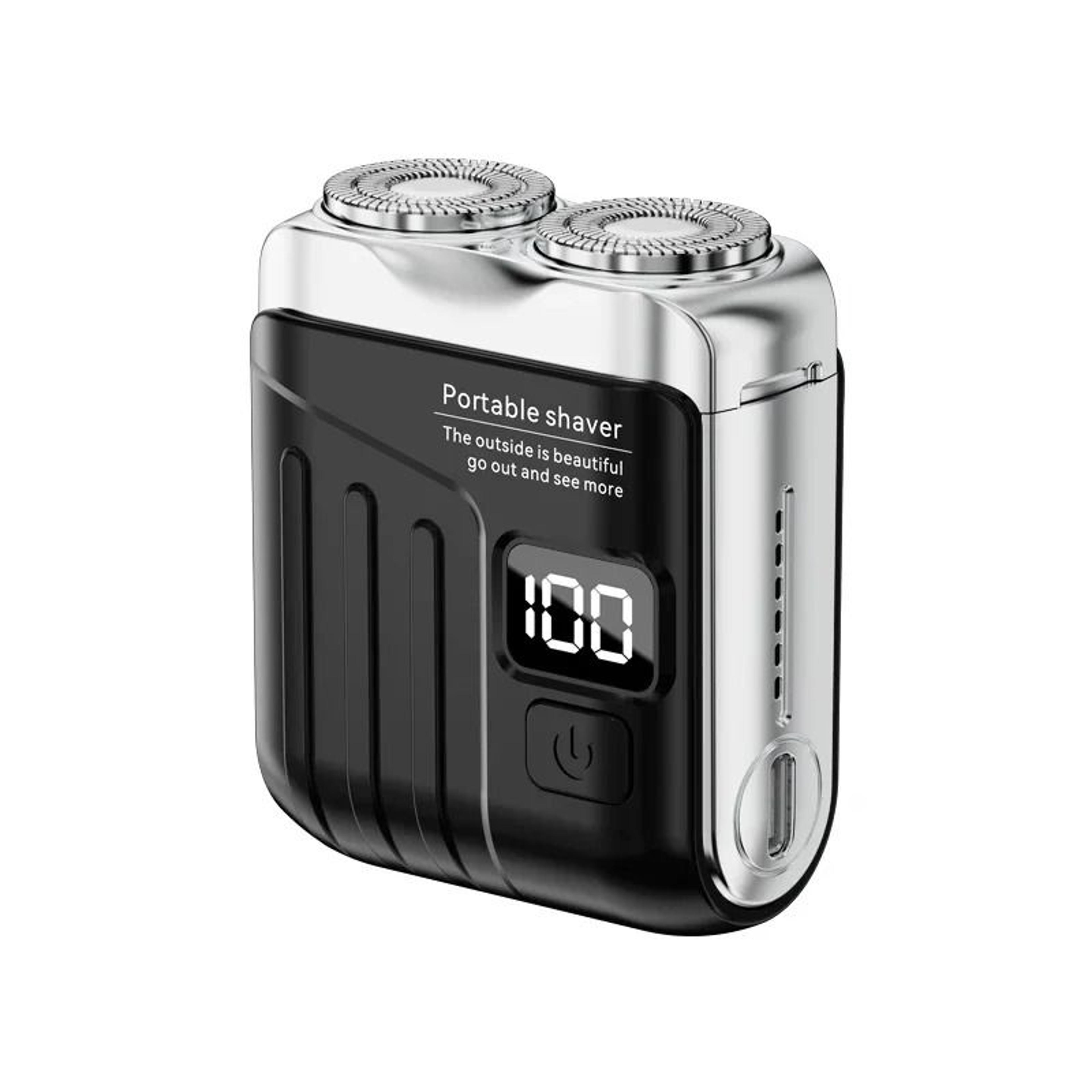 mini portable electric smart shaver with dual magnetic heads