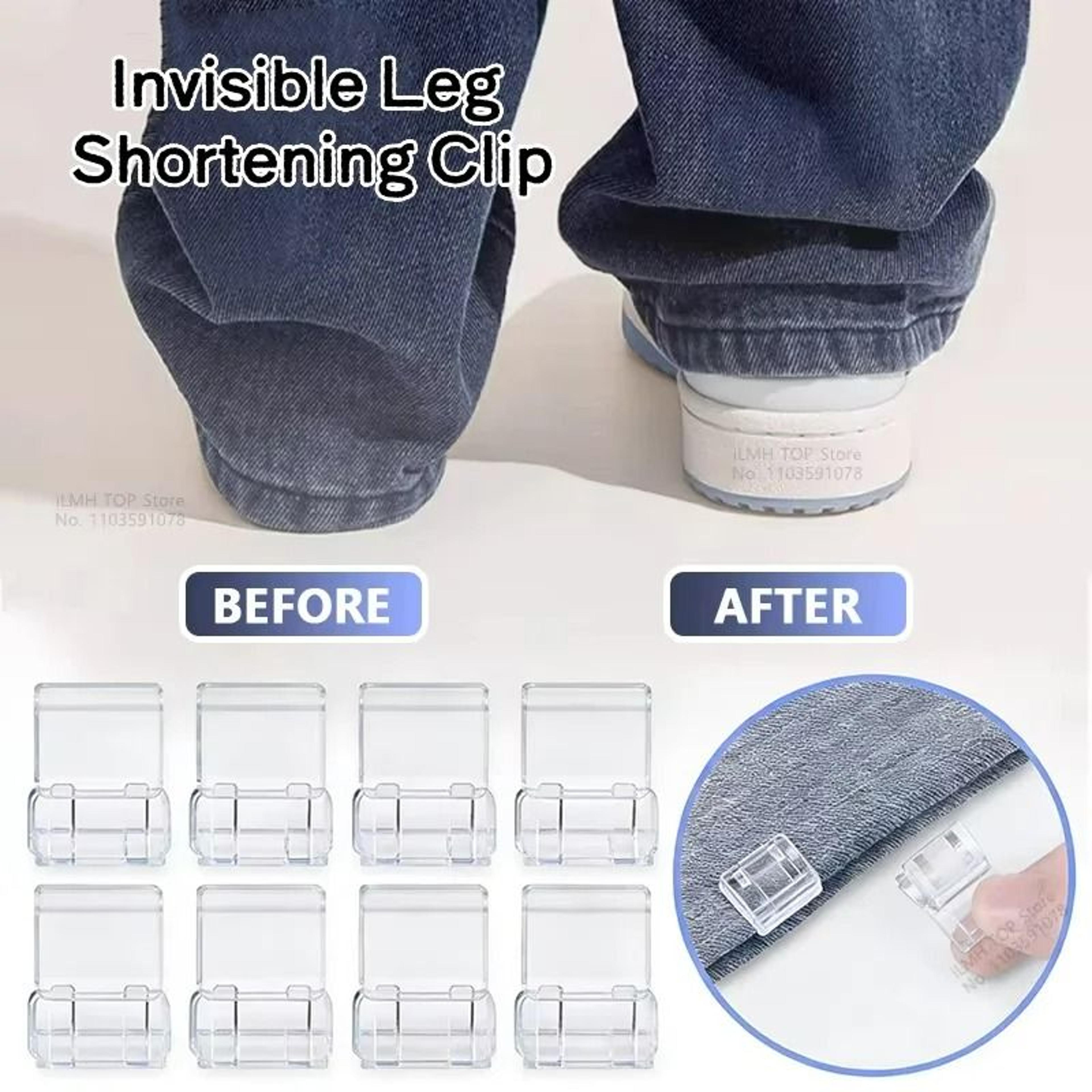 5-piece non-slip pants edge clips & invisible leg shortening adjusters