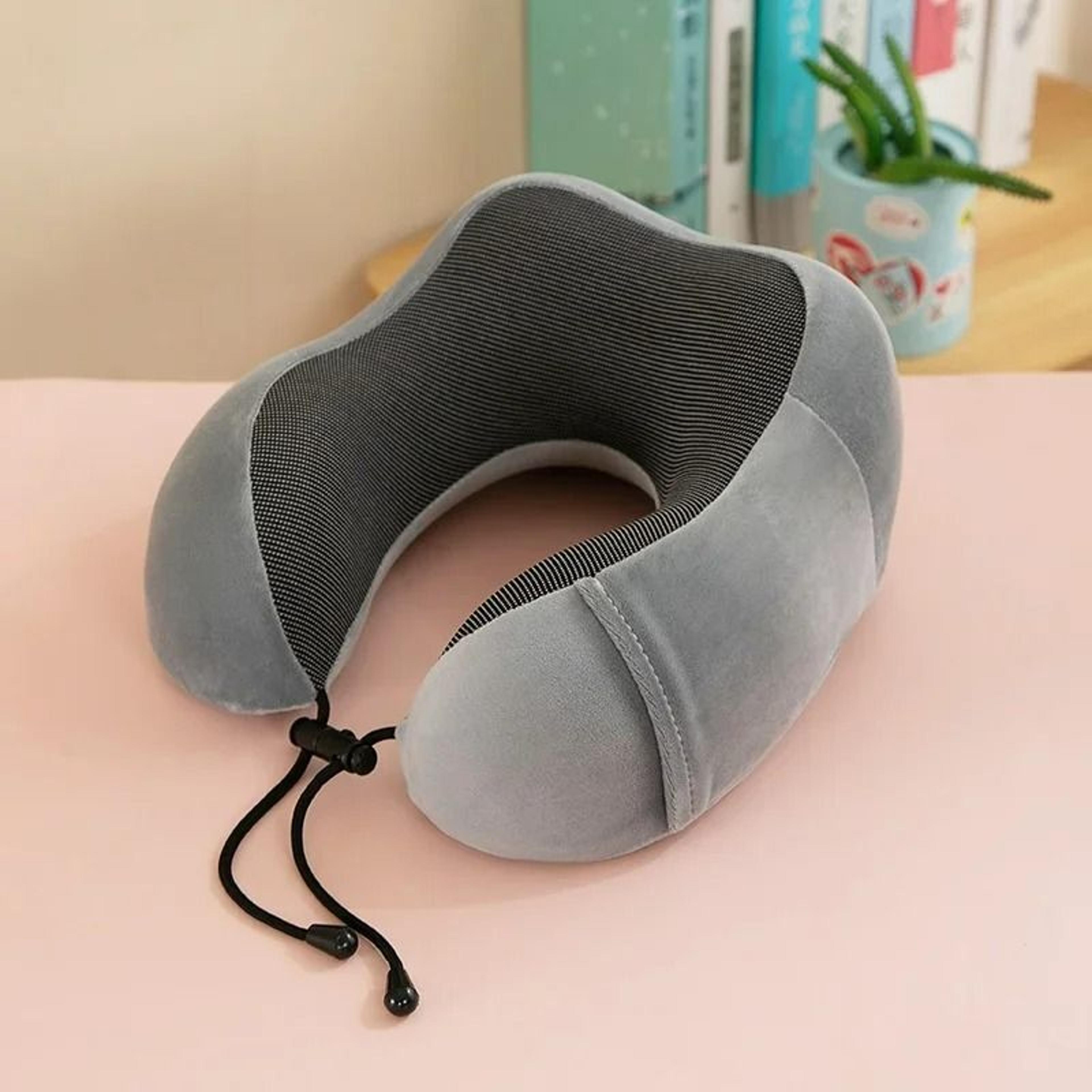 UShaped Memory Foam Travel Neck Pillow  Ergonomic Cervical Support Cushion 10