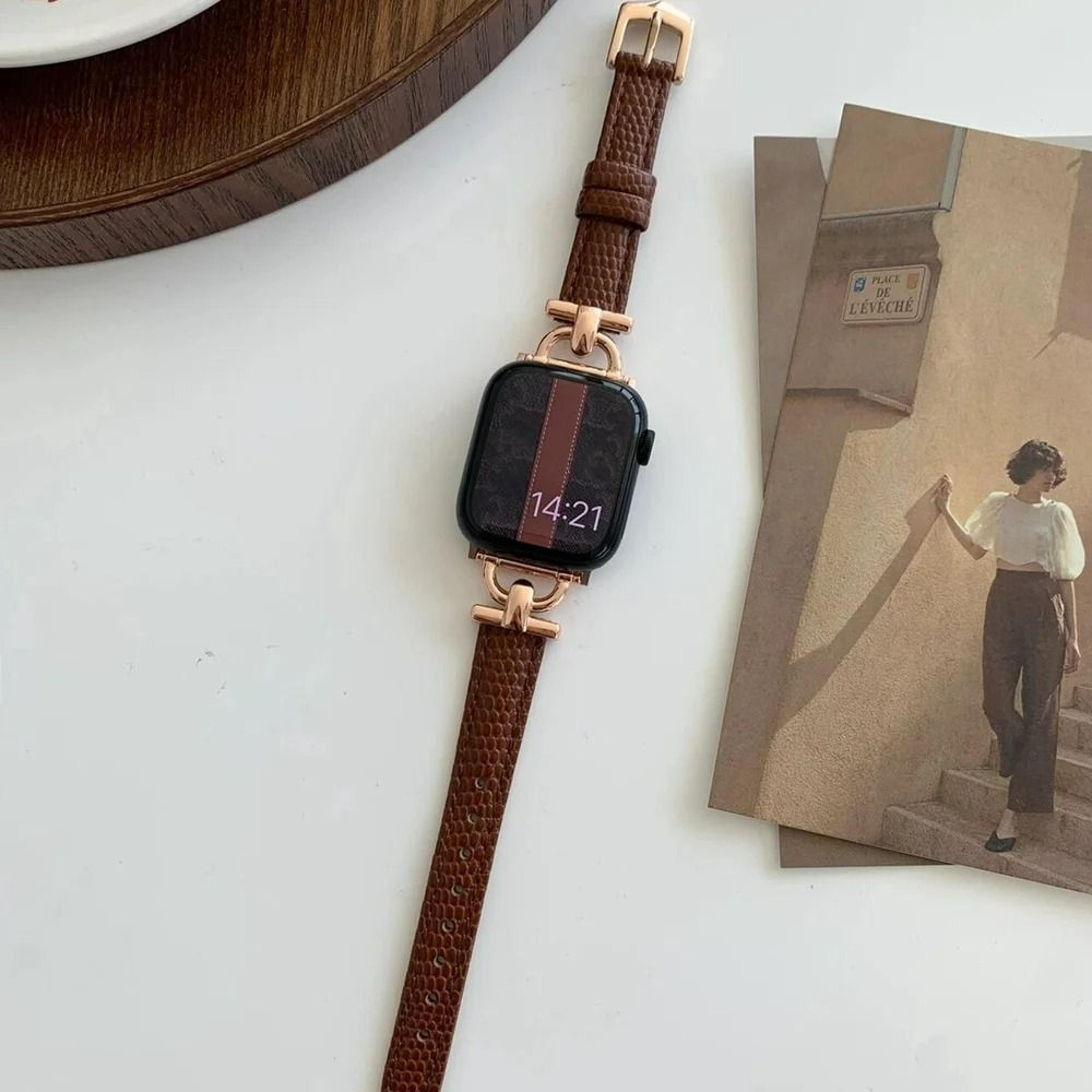 Magnetic Leather Loop Watch Strap For Apple Watch Series 1 Through 11  Ultra 5