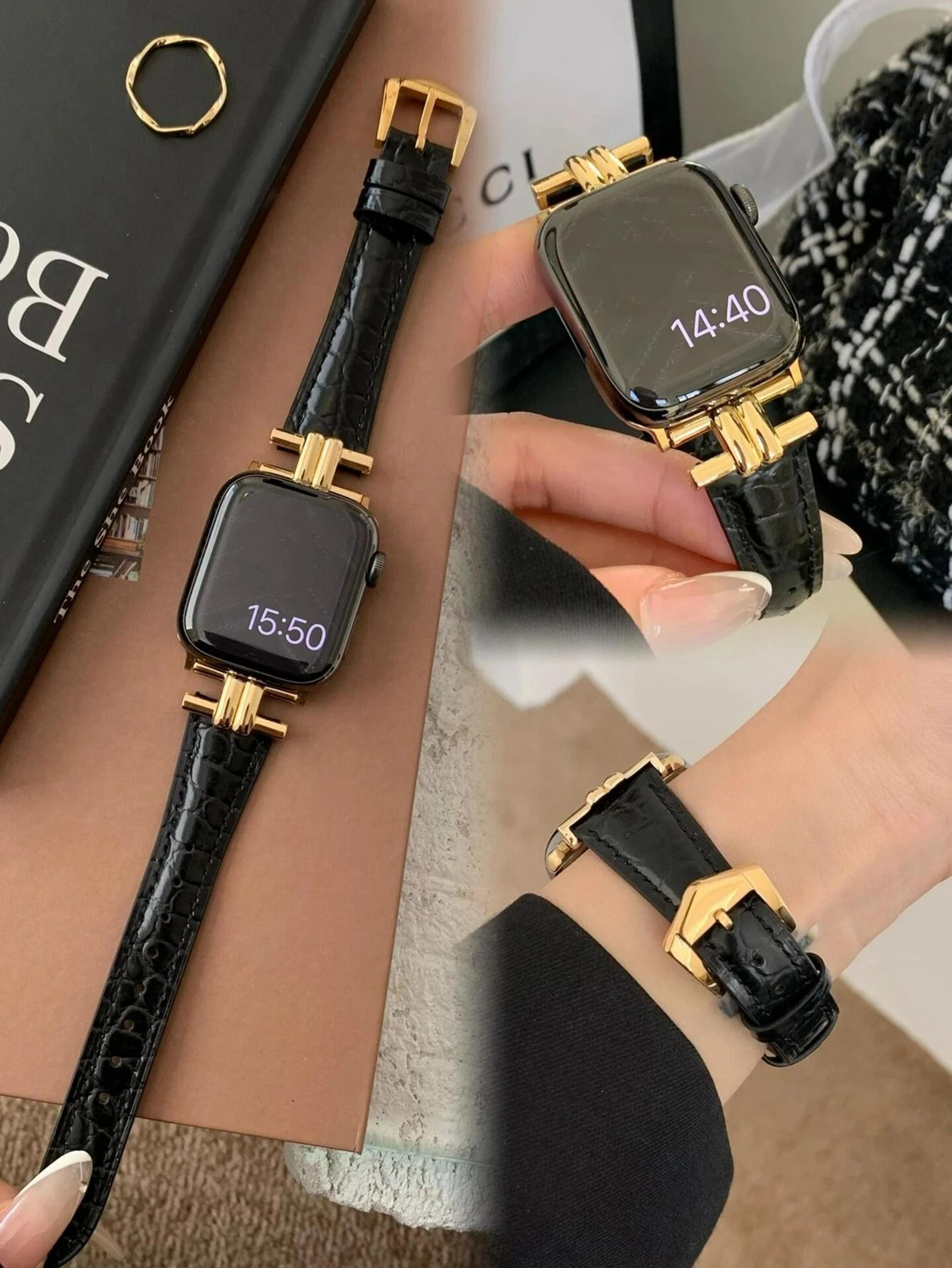 Magnetic Leather Loop Watch Strap For Apple Watch Series 1 Through 11  Ultra 13