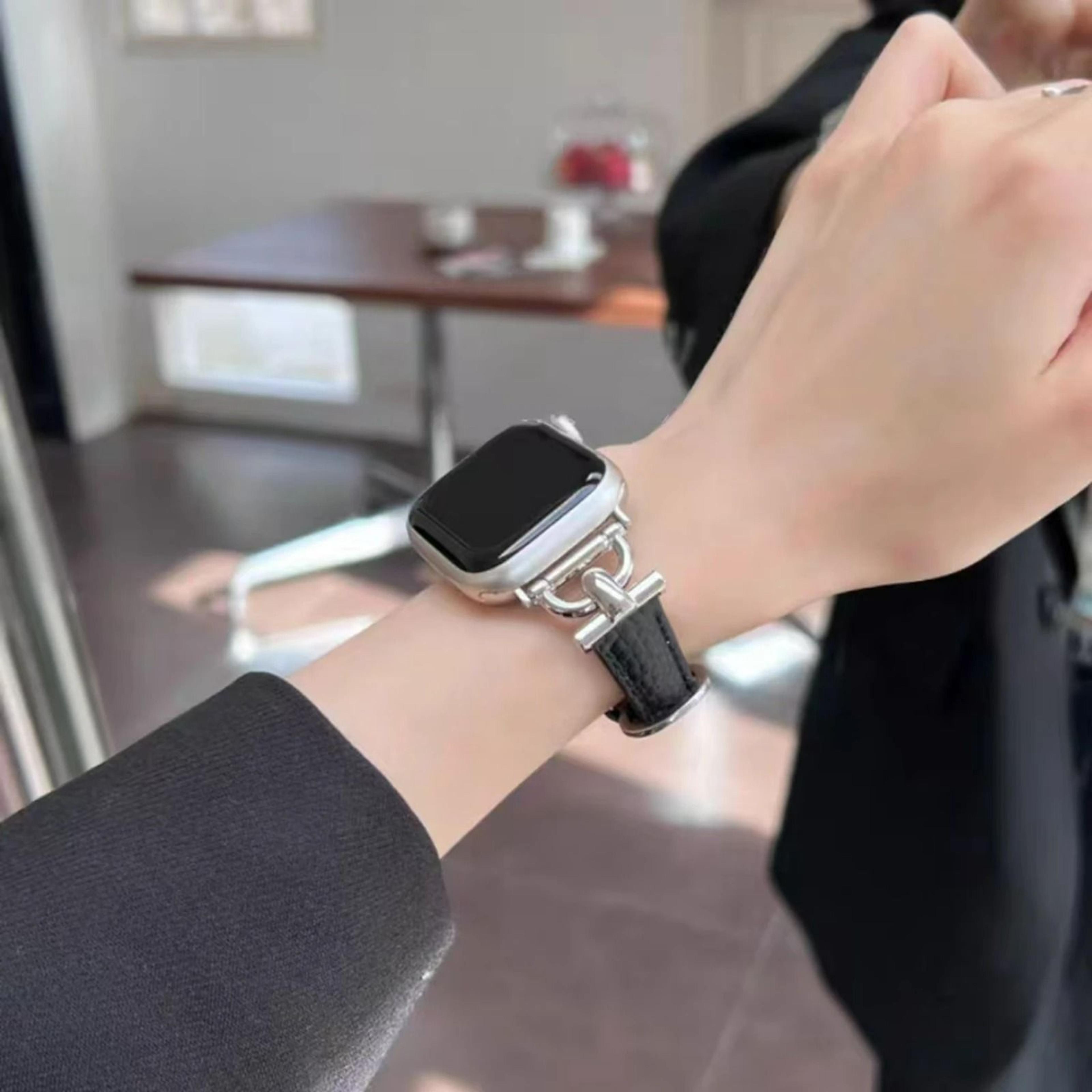 Fashion Leather Loop Watch Strap For Apple Watch Series 1 Through 11  Ultra 3