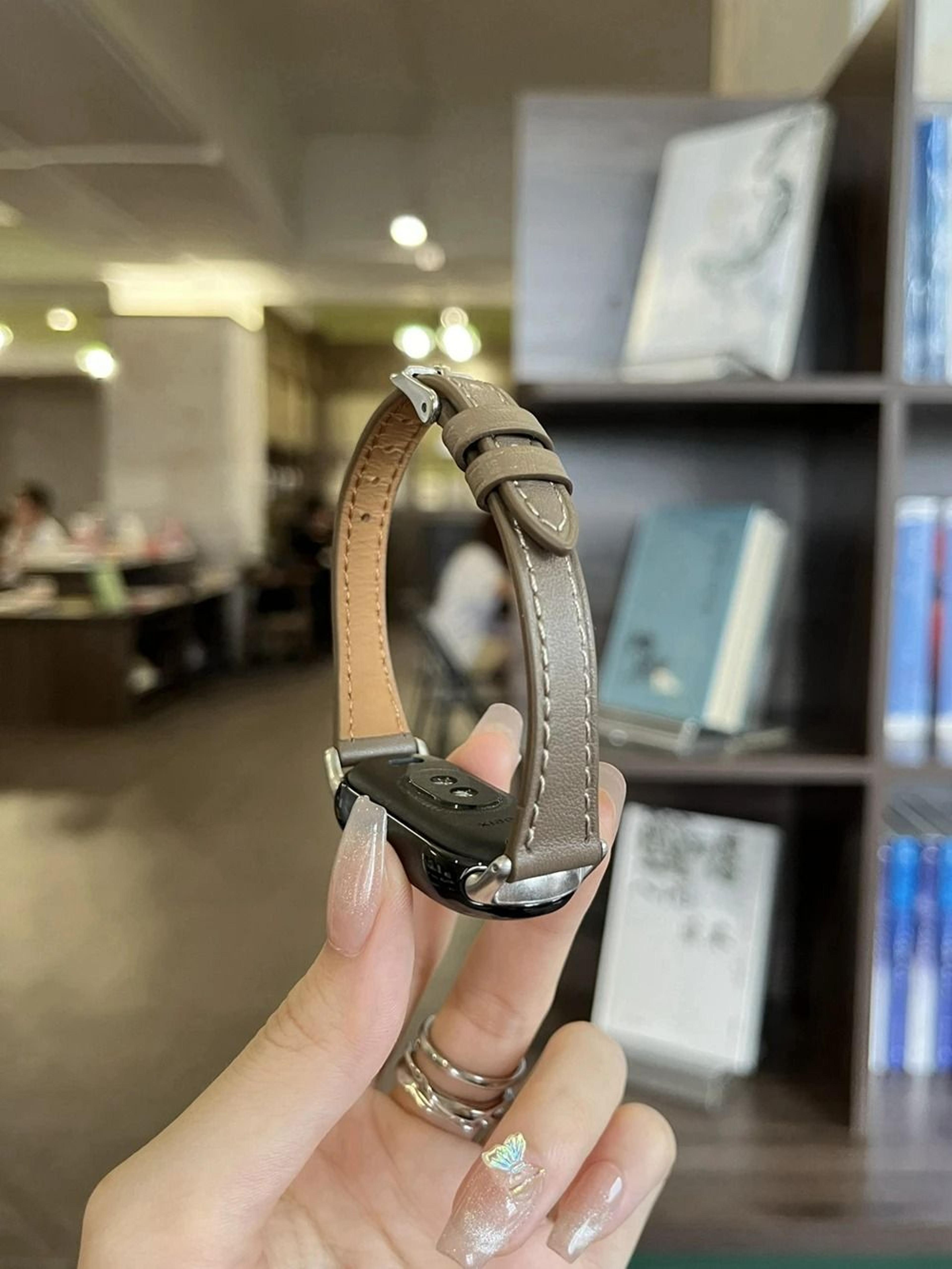 Magnetic Leather Loop Watch Strap For Xiaomi Smart Band 8 9  10 5