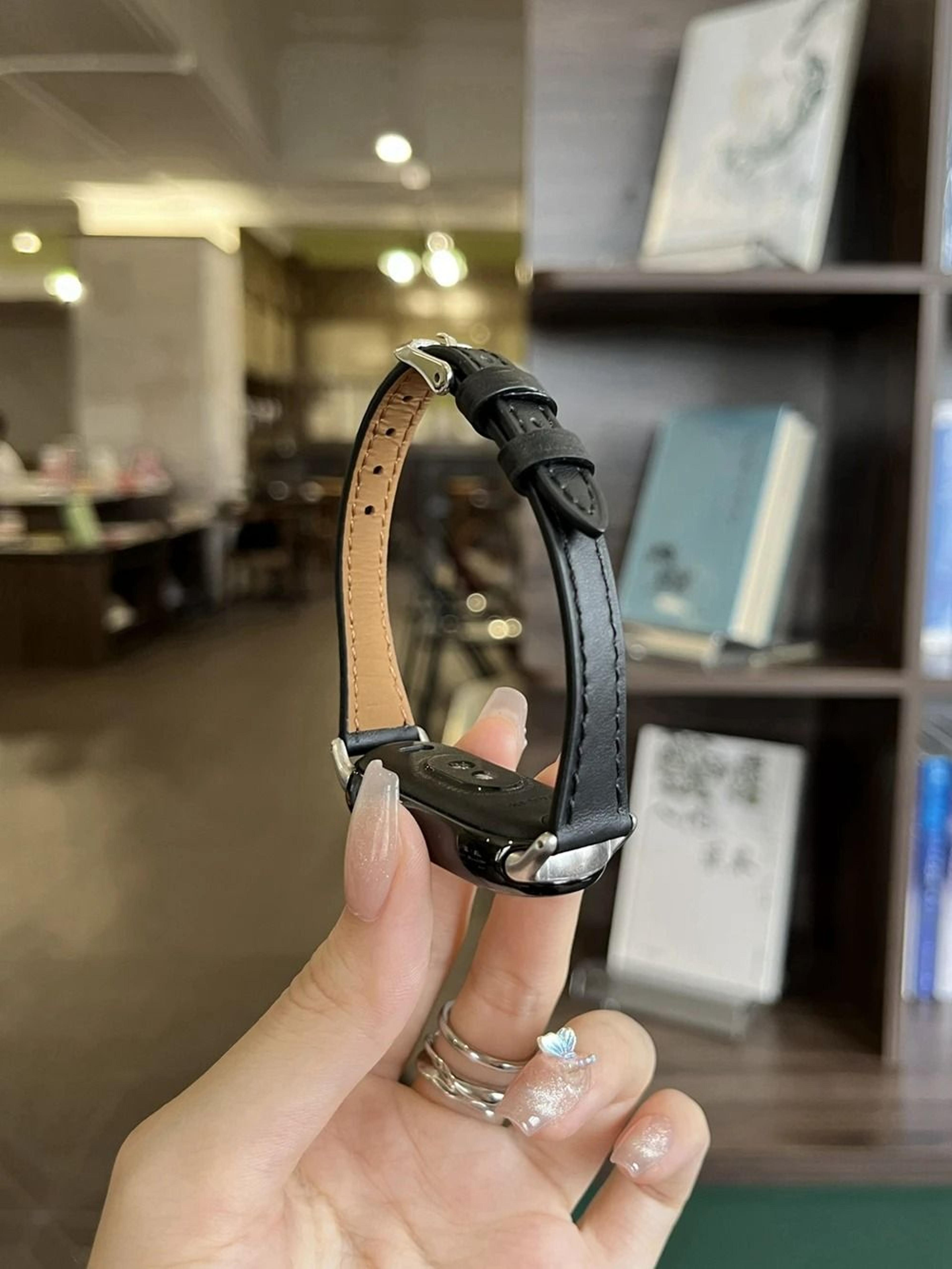 Magnetic Leather Loop Watch Strap For Xiaomi Smart Band 8 9  10 18