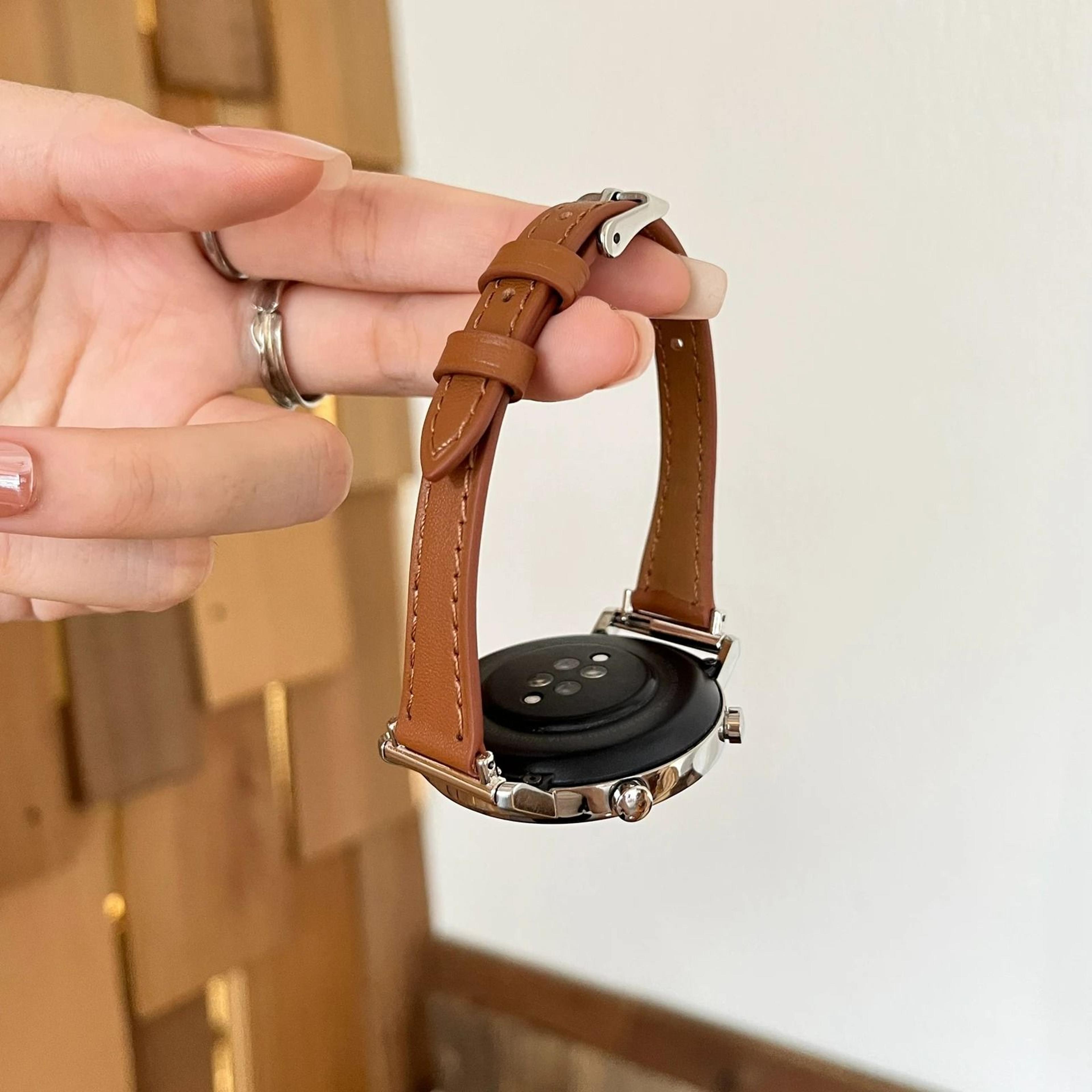 Magnetic Leather Loop Watch Strap For Samsung Galaxy Watch  Universal QuickRelease Watches 18mm 20m 17