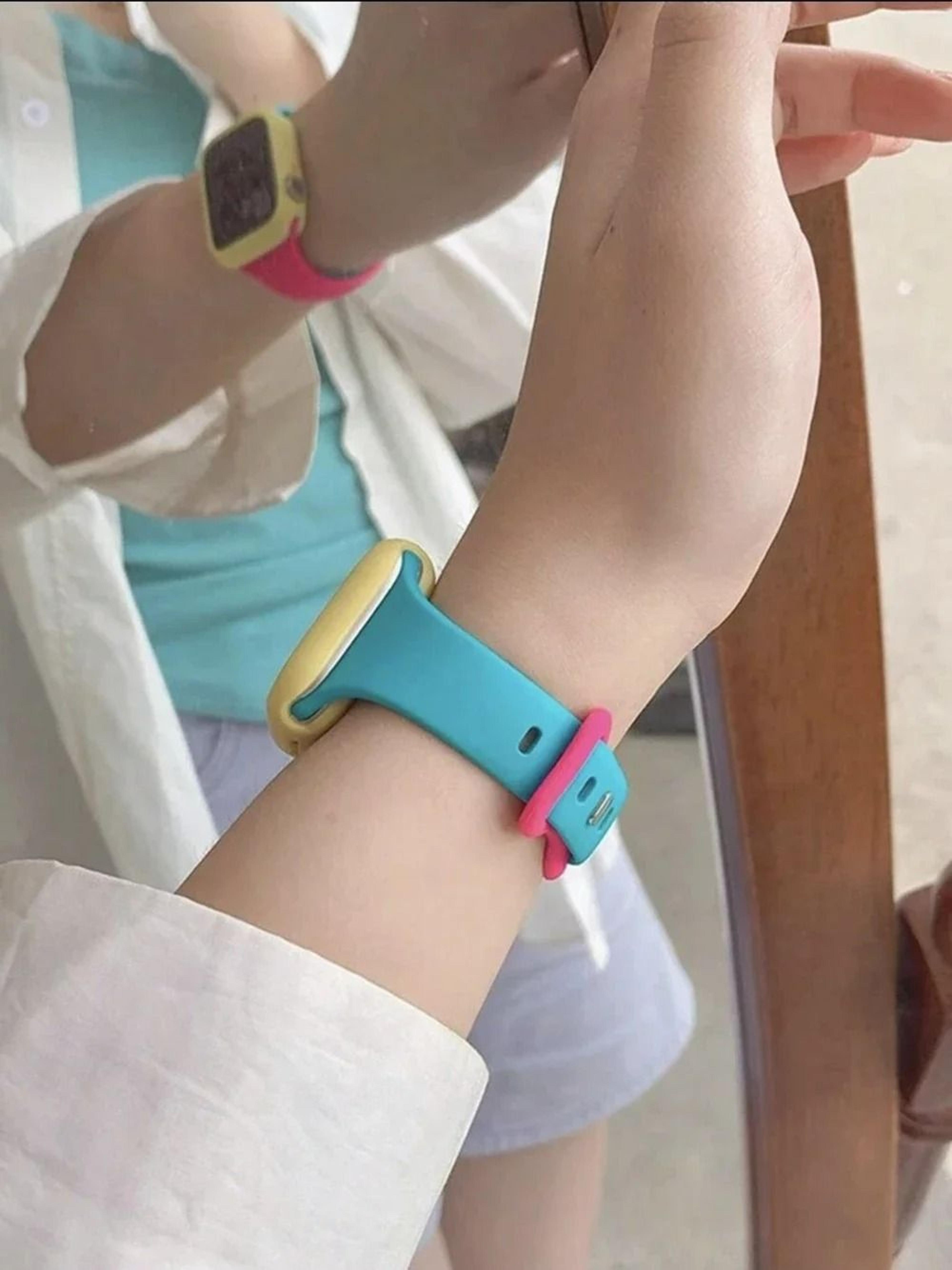 2in1 Liquid Silicone Sport Strap  Matching Bumper Case Set For Apple Watch Series 1 Through 11 3