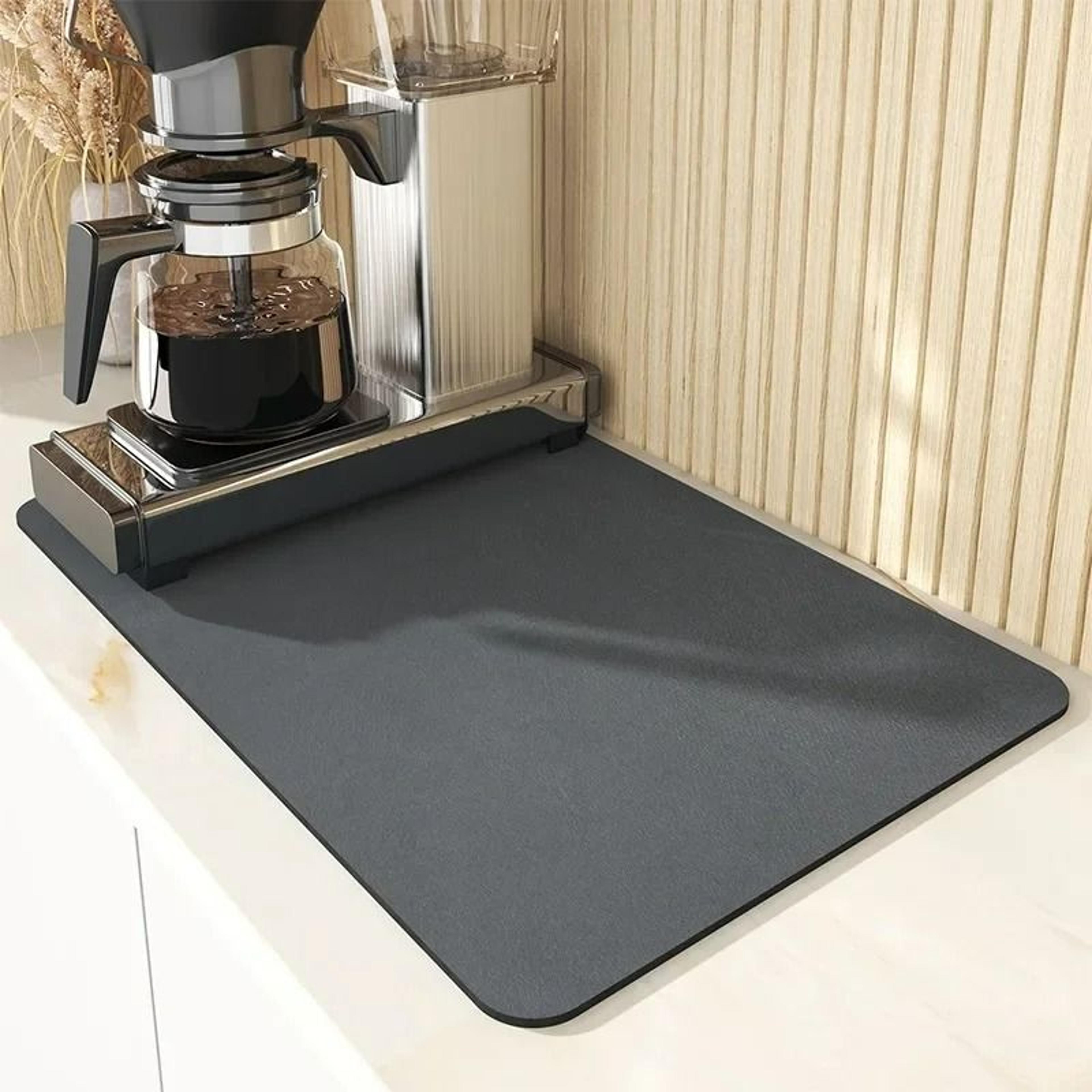 UltraAbsorbent Microfiber Coffee Bar Mat  Dish Drying Pad 8