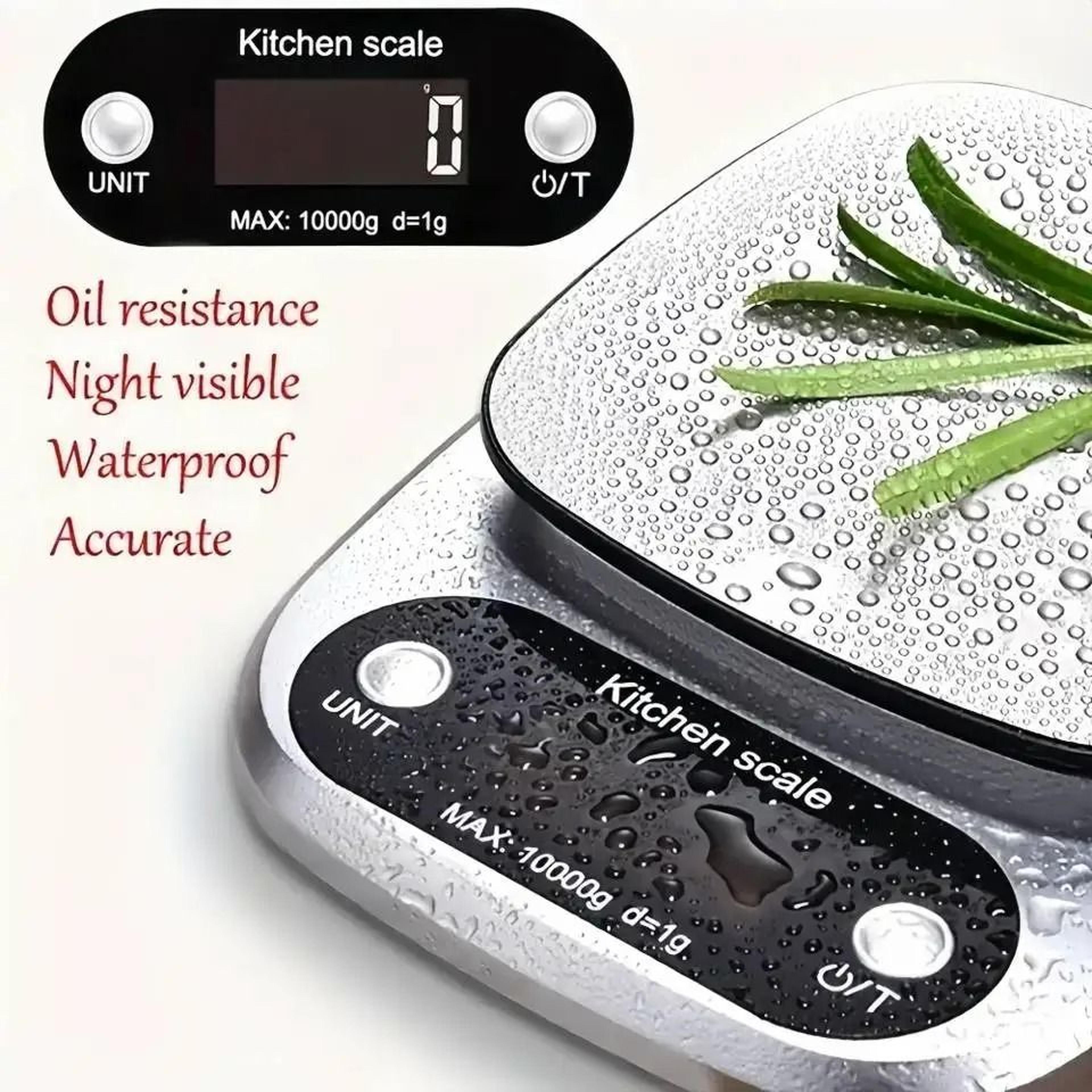 Precision Digital Stainless Steel Kitchen Scale With Tare Function 2
