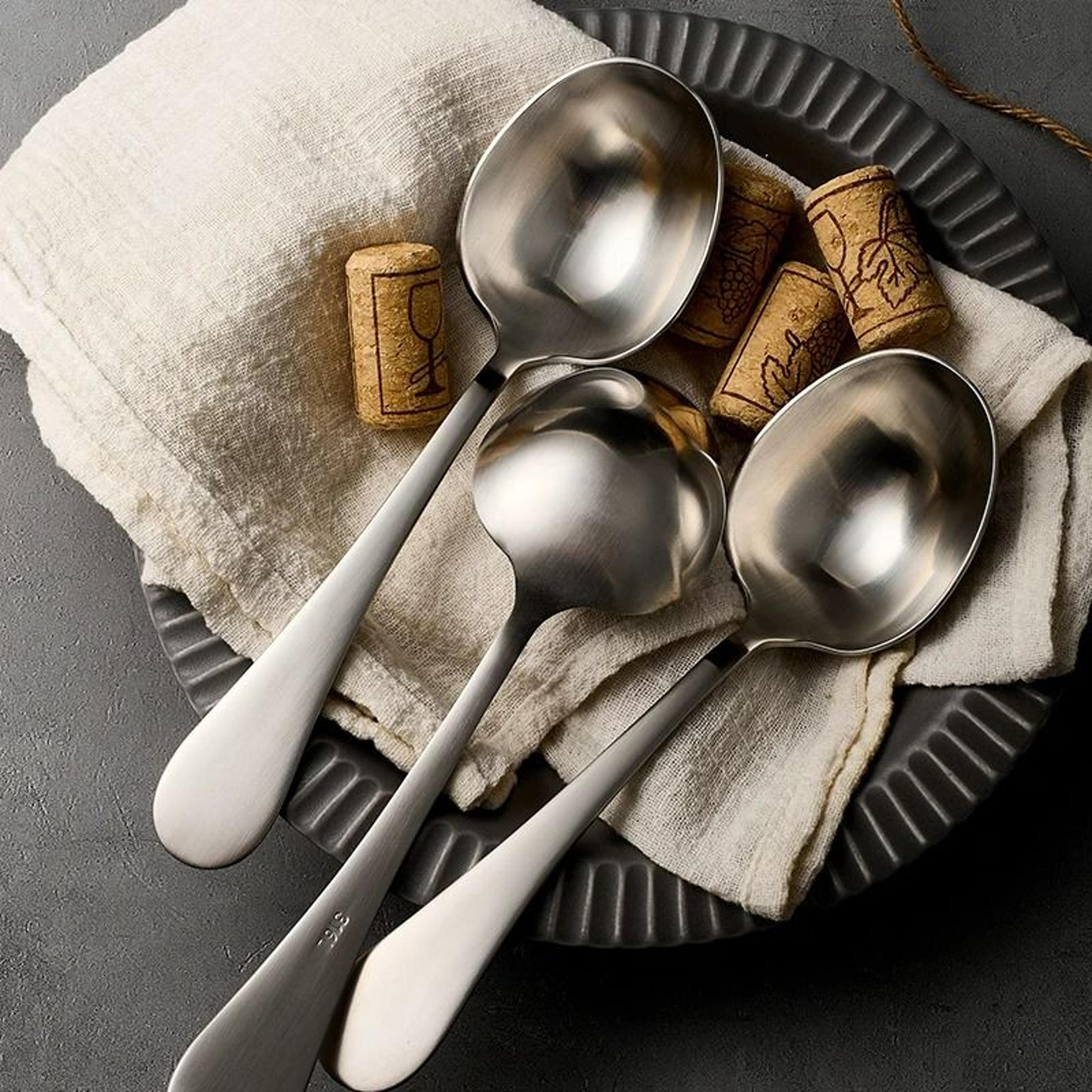 316 stainless steel deep round soup spoon