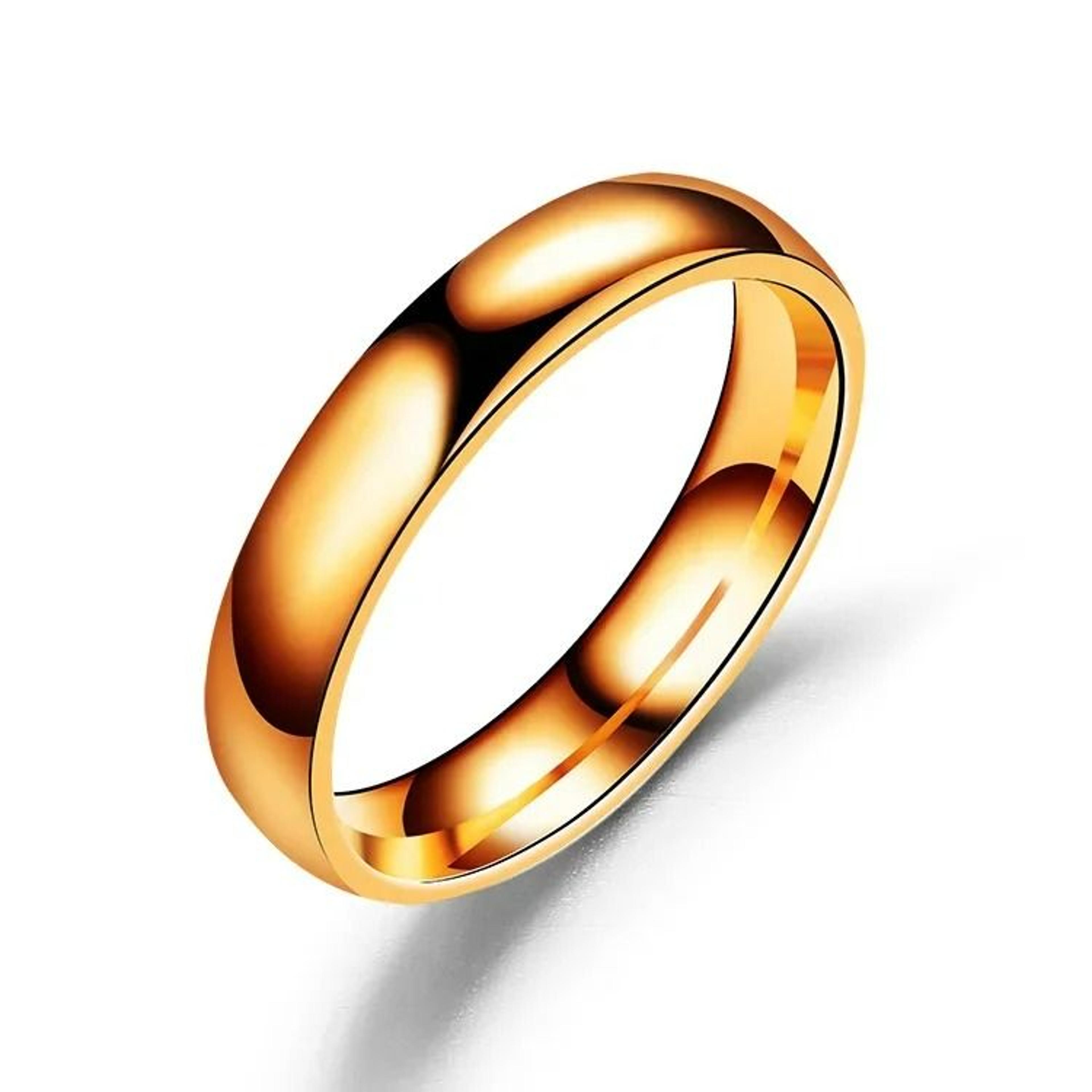 High Polish Hypoallergenic Titanium Couple Band Ring 8