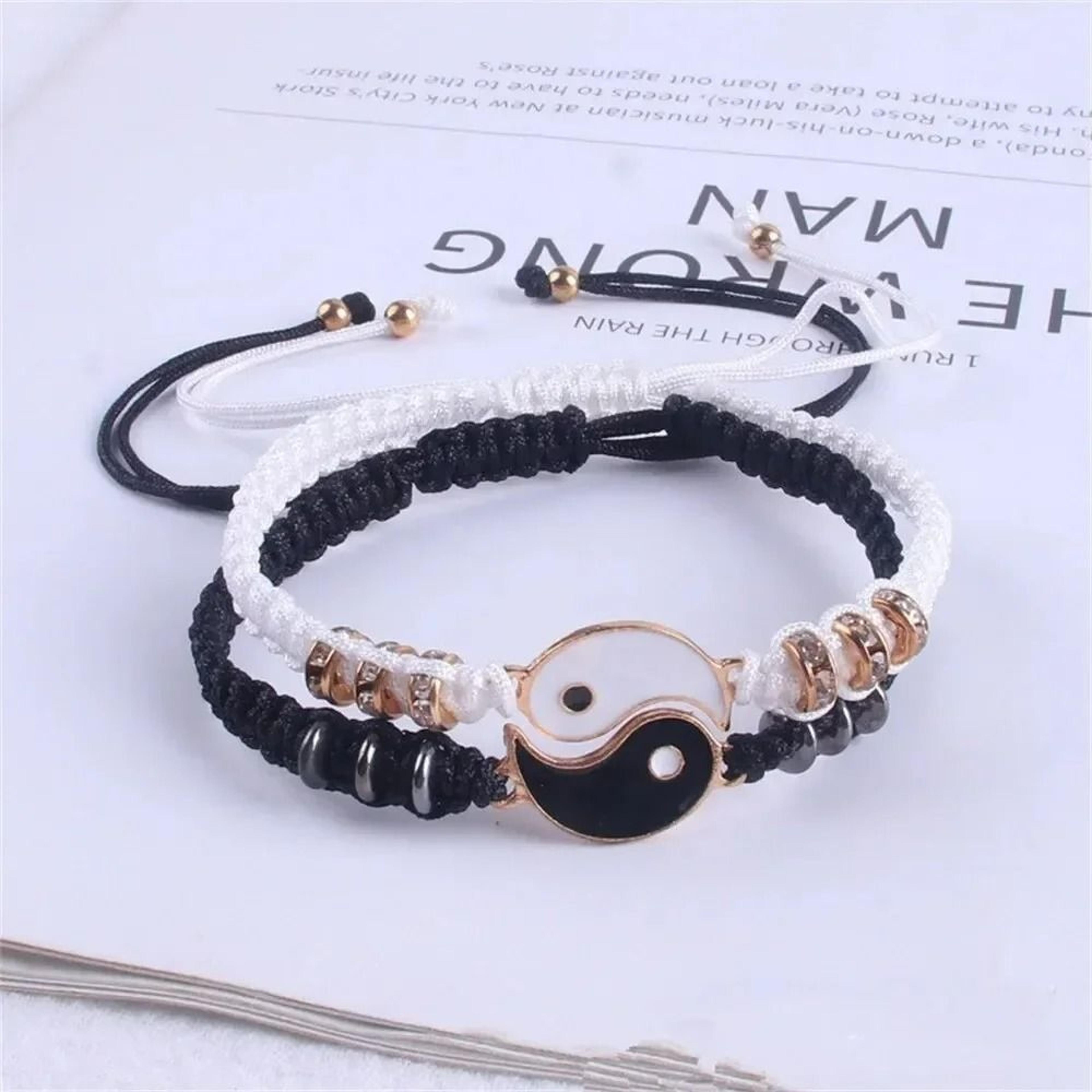 Adjustable Yin Yang Tai Chi Couple Bracelet Set 1