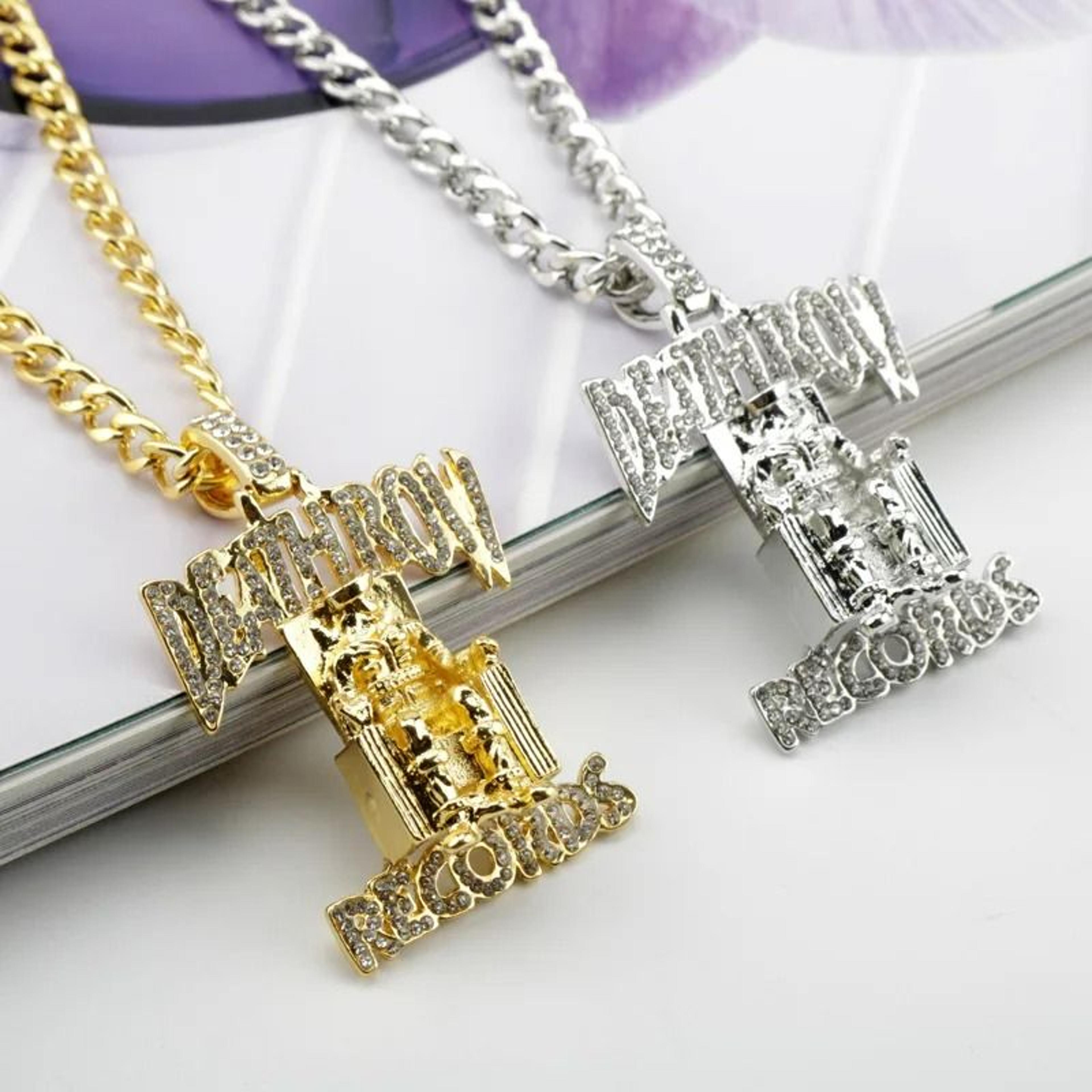 iced out prisoner pendant cubic zirconia hip hop necklace