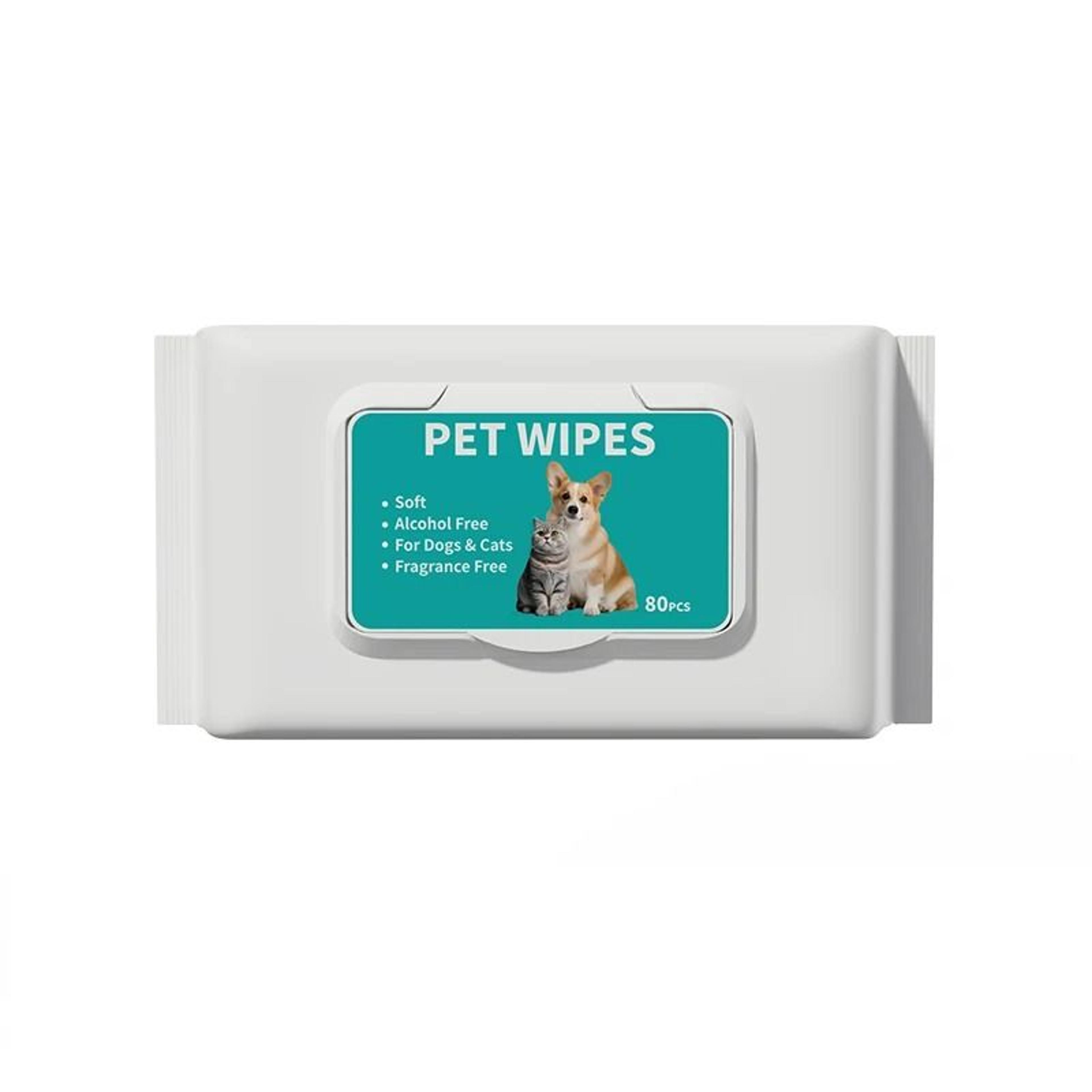 MultiPurpose PlantBased Pet Grooming Wipes For Dogs  Cats 5