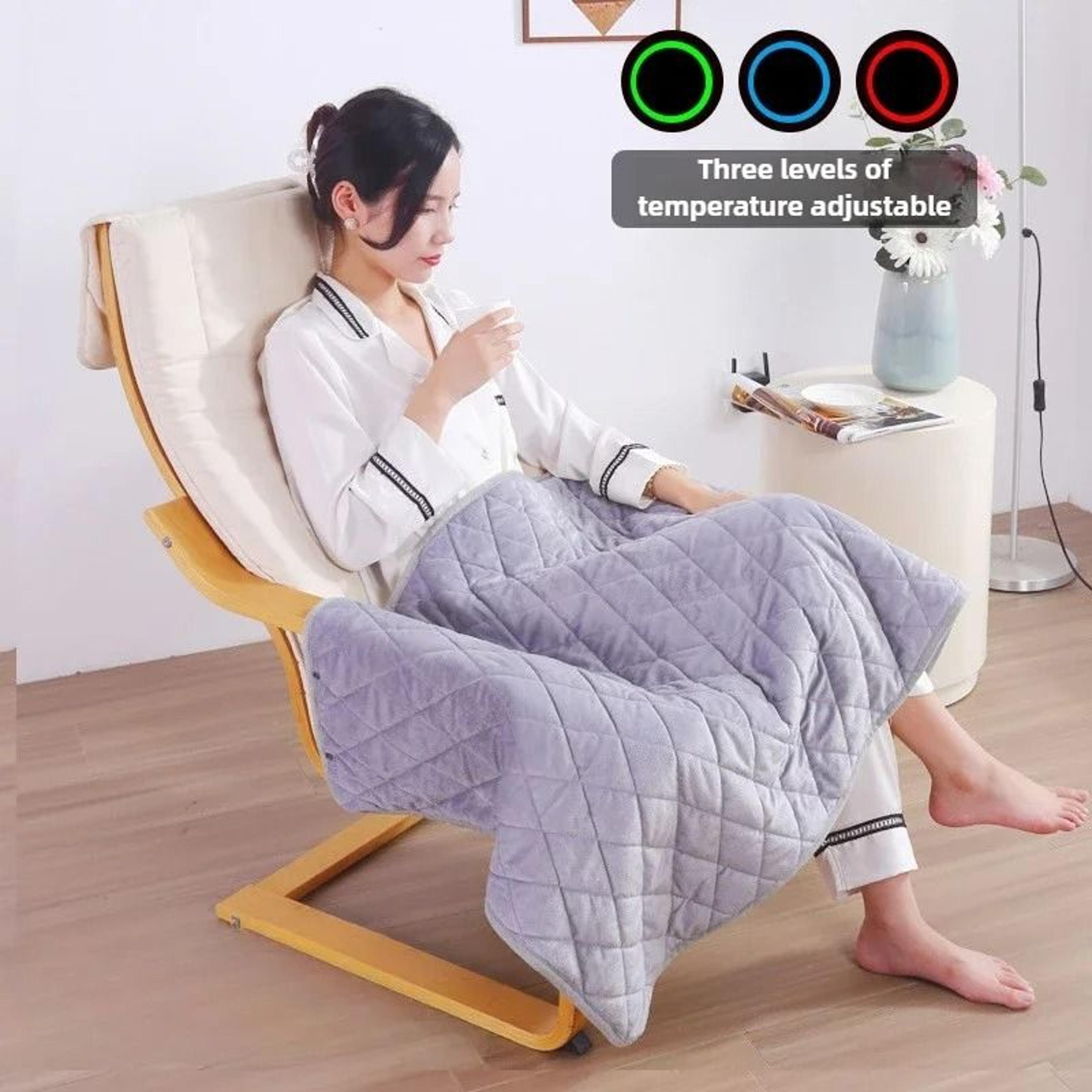 Winter Portable USB Heated Shawl  Thermal Blanket 2