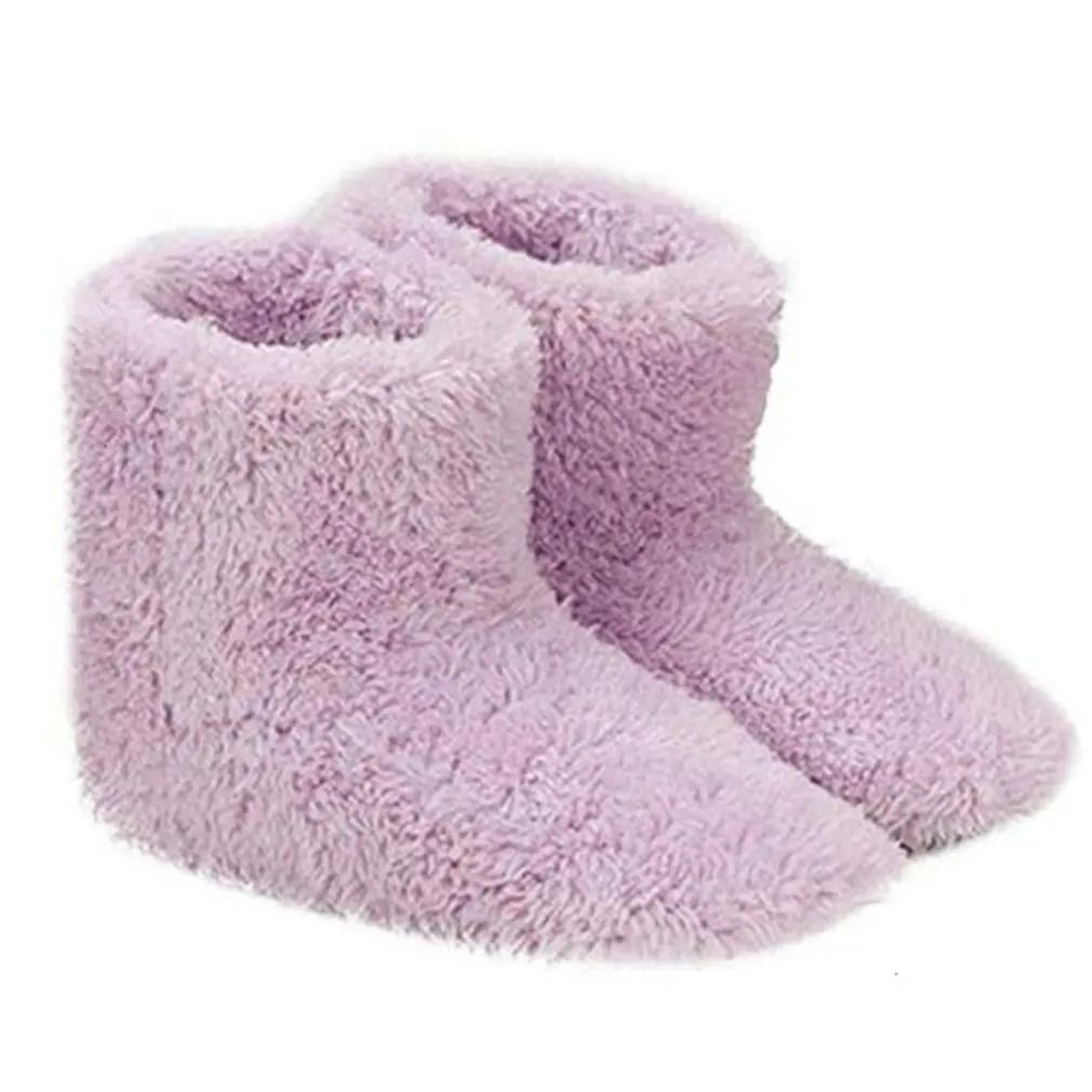 Plush USB Electric Heated Winter Boots  Slippers 7