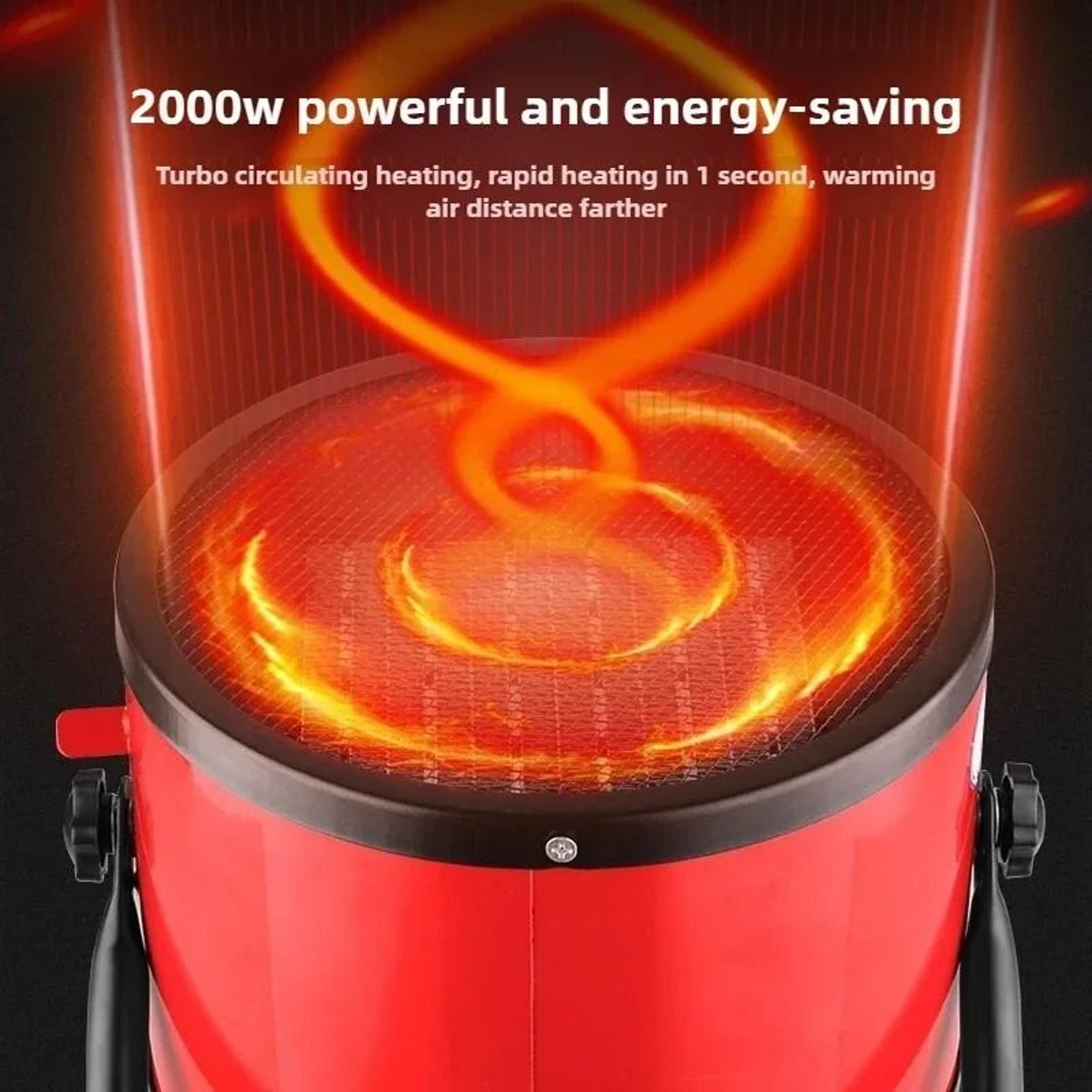 Portable 2000W Electric Space Heater  Cooling Fan 2