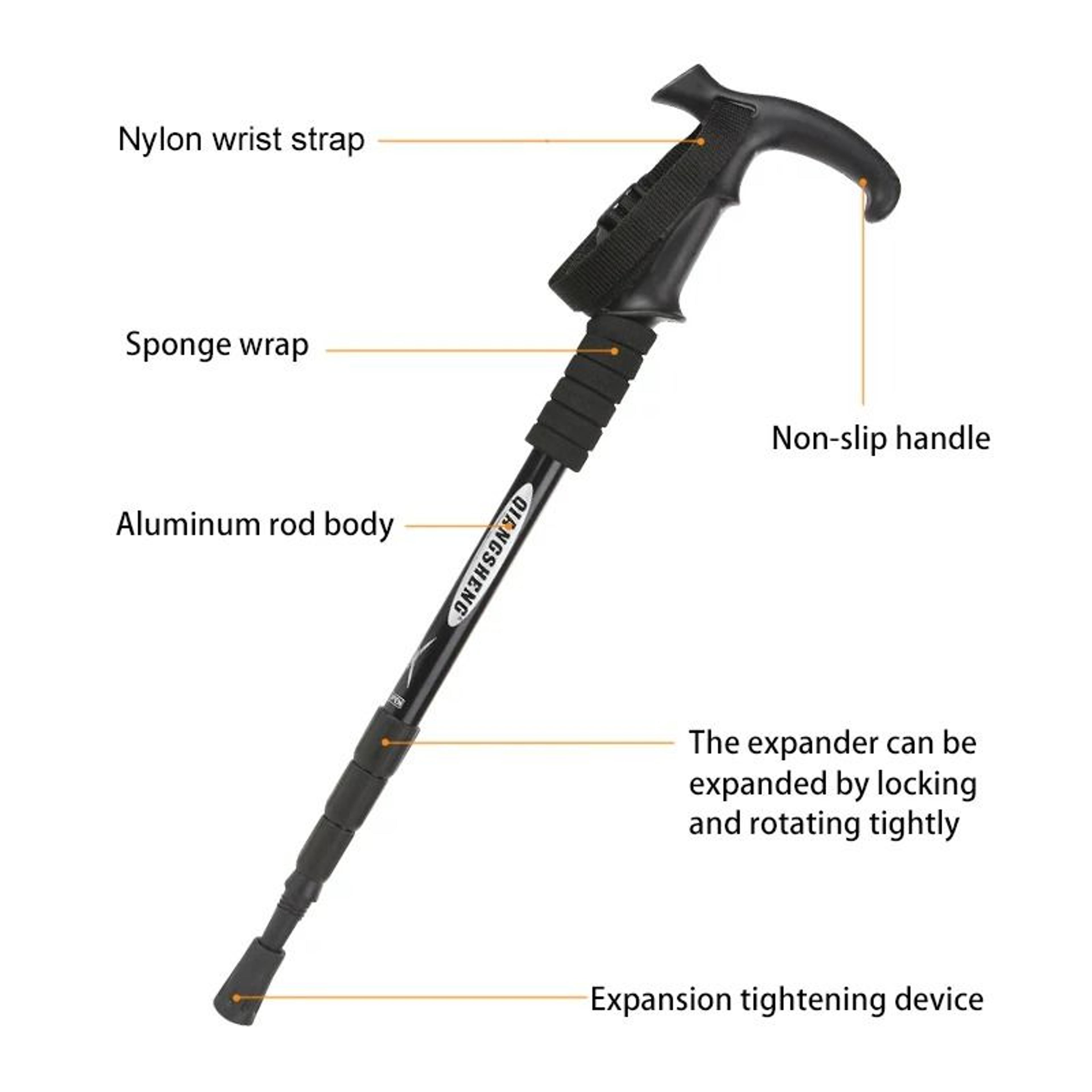 4Section Outdoor Folding Telescopic Trekking Pole 2