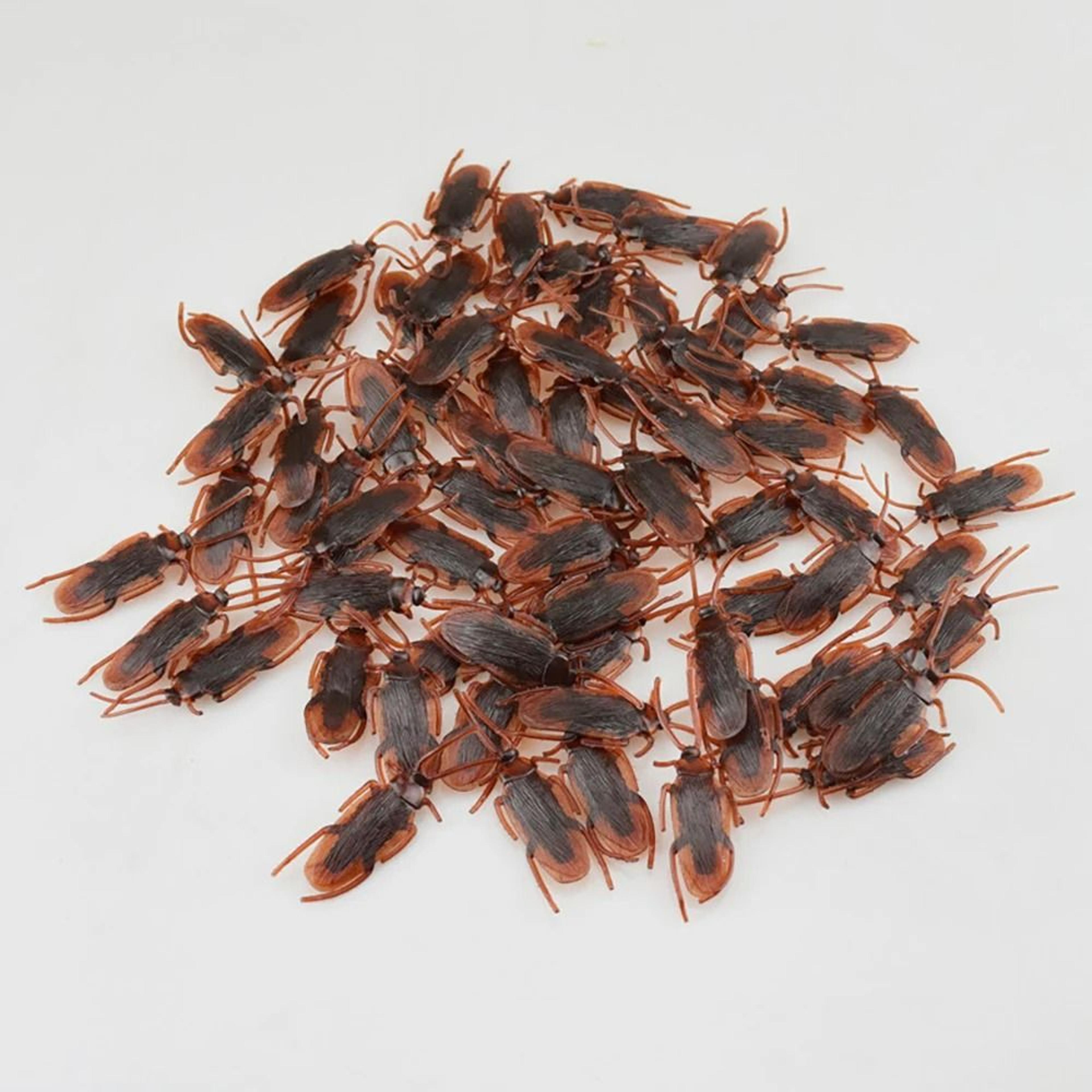 12Piece Realistic Fake Plastic Cockroach Prank Props 0