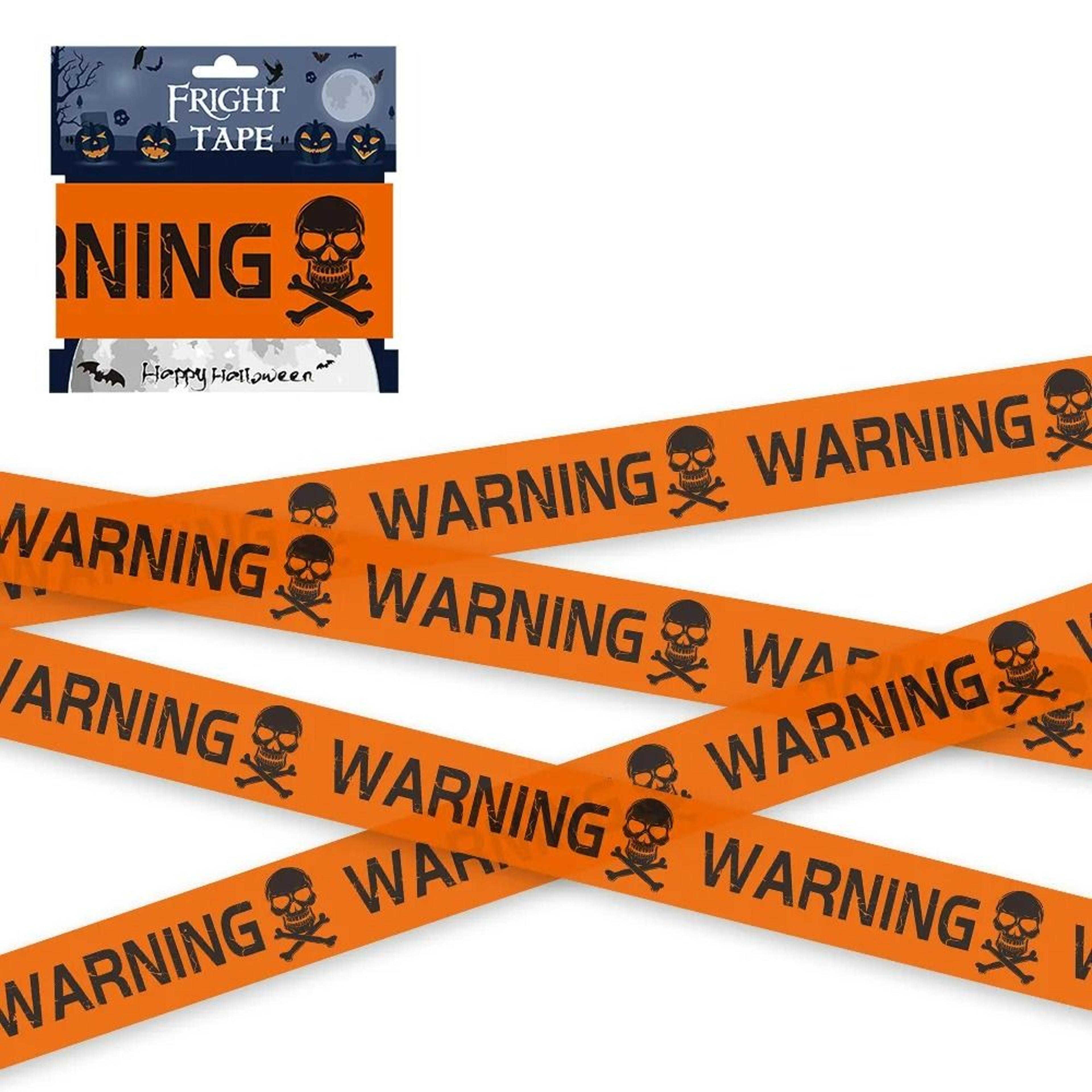 Halloween Spooky Caution  Danger Warning Barrier Tape Prop 4