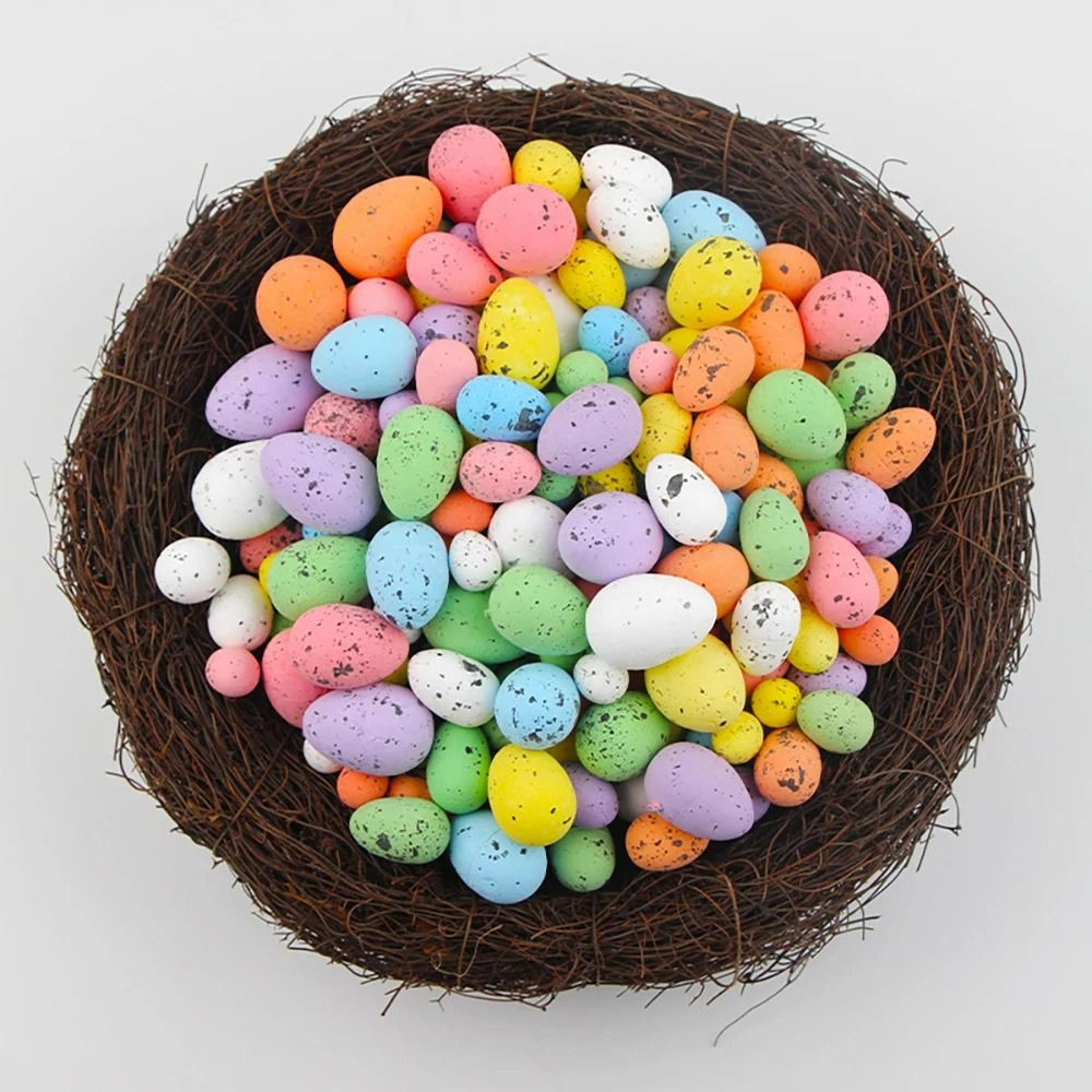 20Piece Painted Foam Easter Eggs  Speckled Bird Egg Craft Decor 3