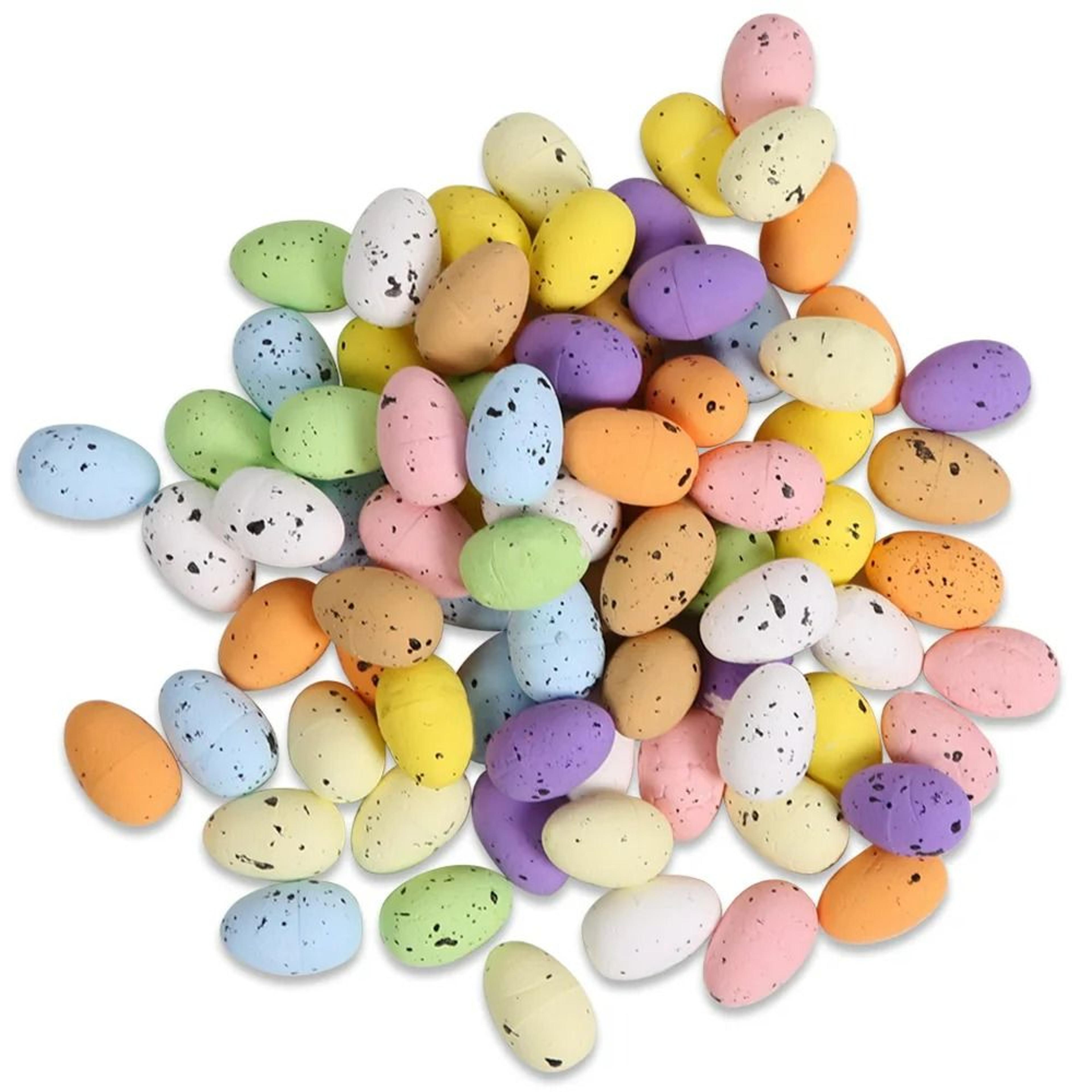 20Piece Painted Foam Easter Eggs  Speckled Bird Egg Craft Decor 1