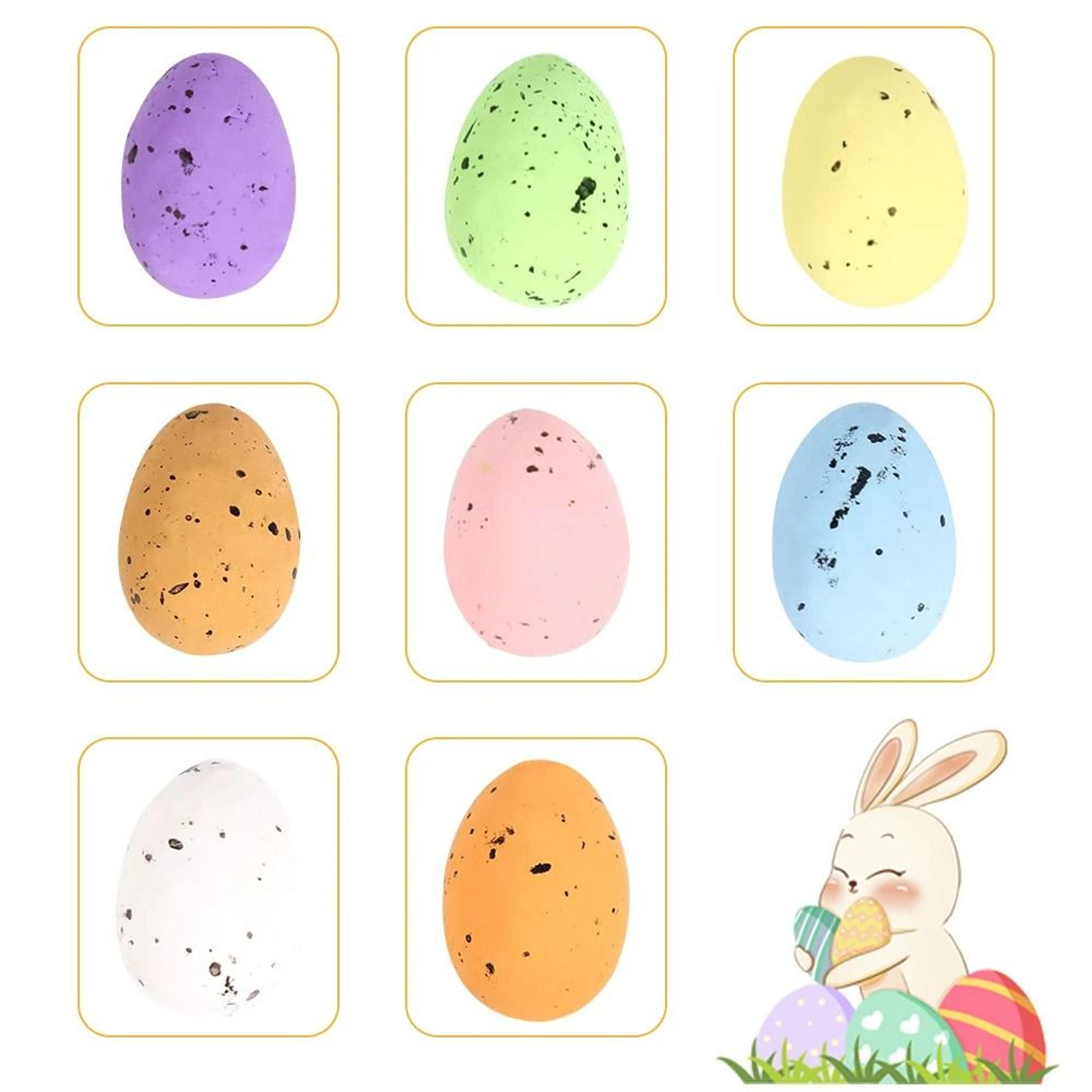 20Piece Painted Foam Easter Eggs  Speckled Bird Egg Craft Decor 4