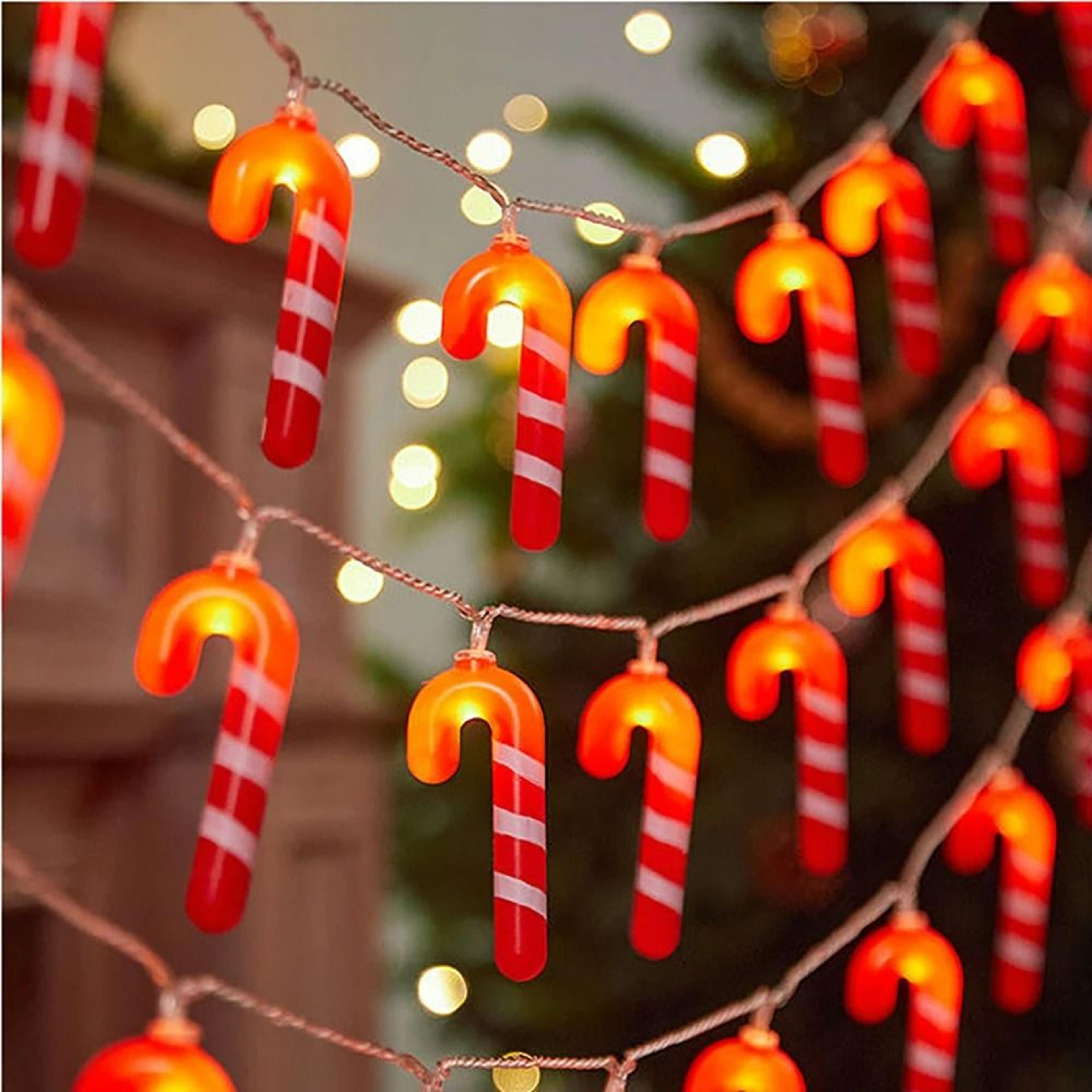 Red Santa Hat  Christmas Stocking LED Fairy String Lights 2