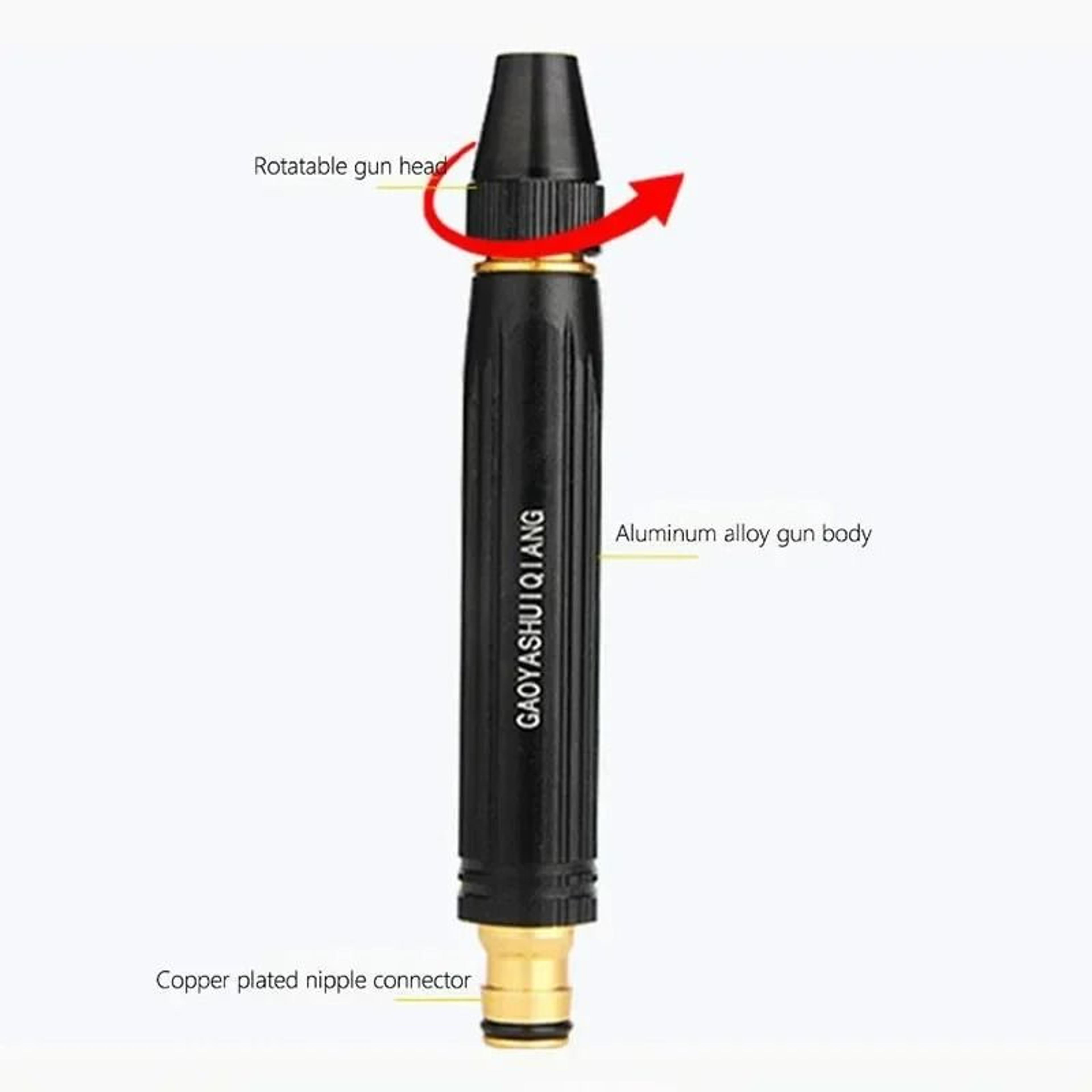 HighPressure Adjustable Water Gun Nozzle Direct Spray  Shower 3