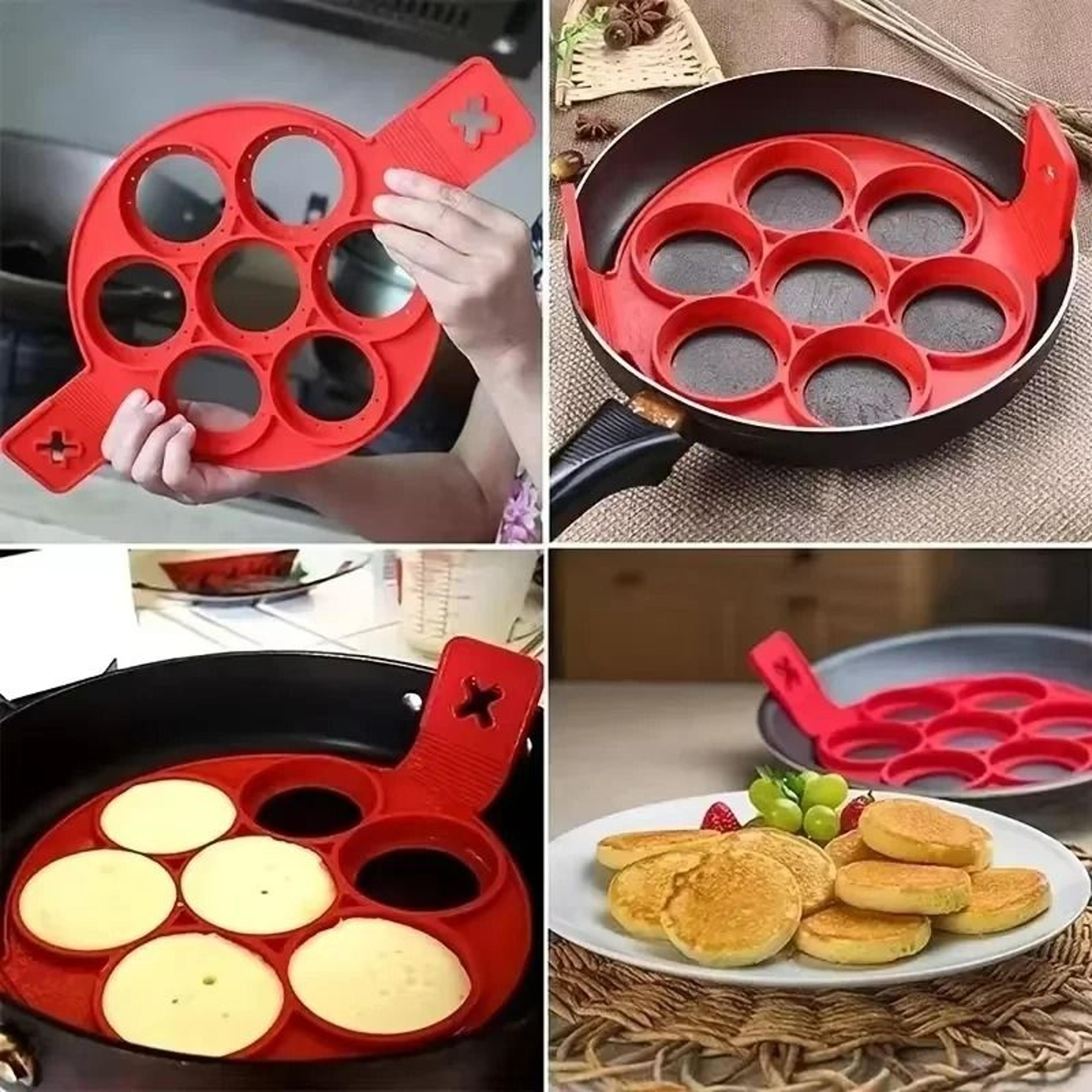 7-hole silicone non-stick pancake & fried egg mold