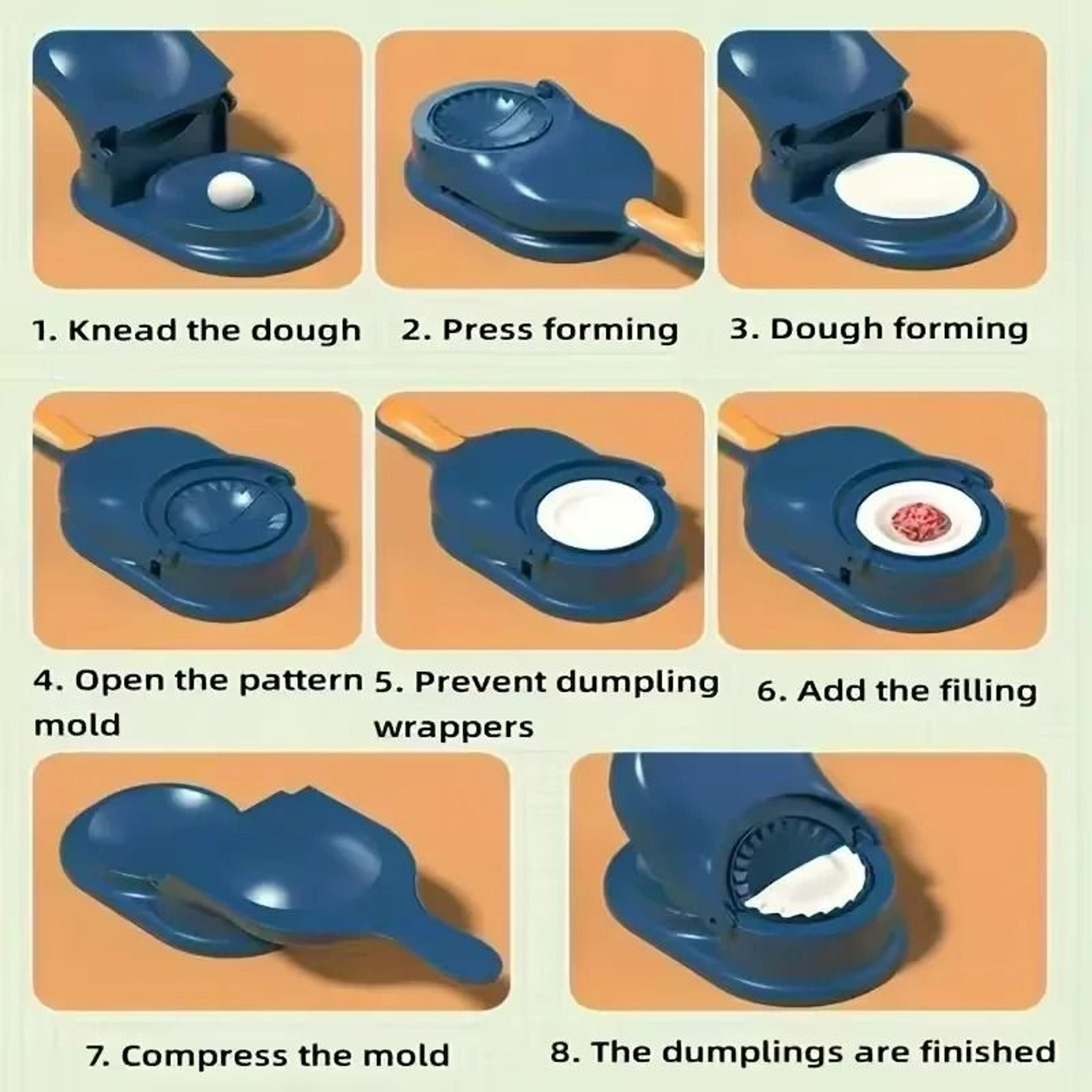 2in1 DualFunction Dumpling Maker  Dough Press 5