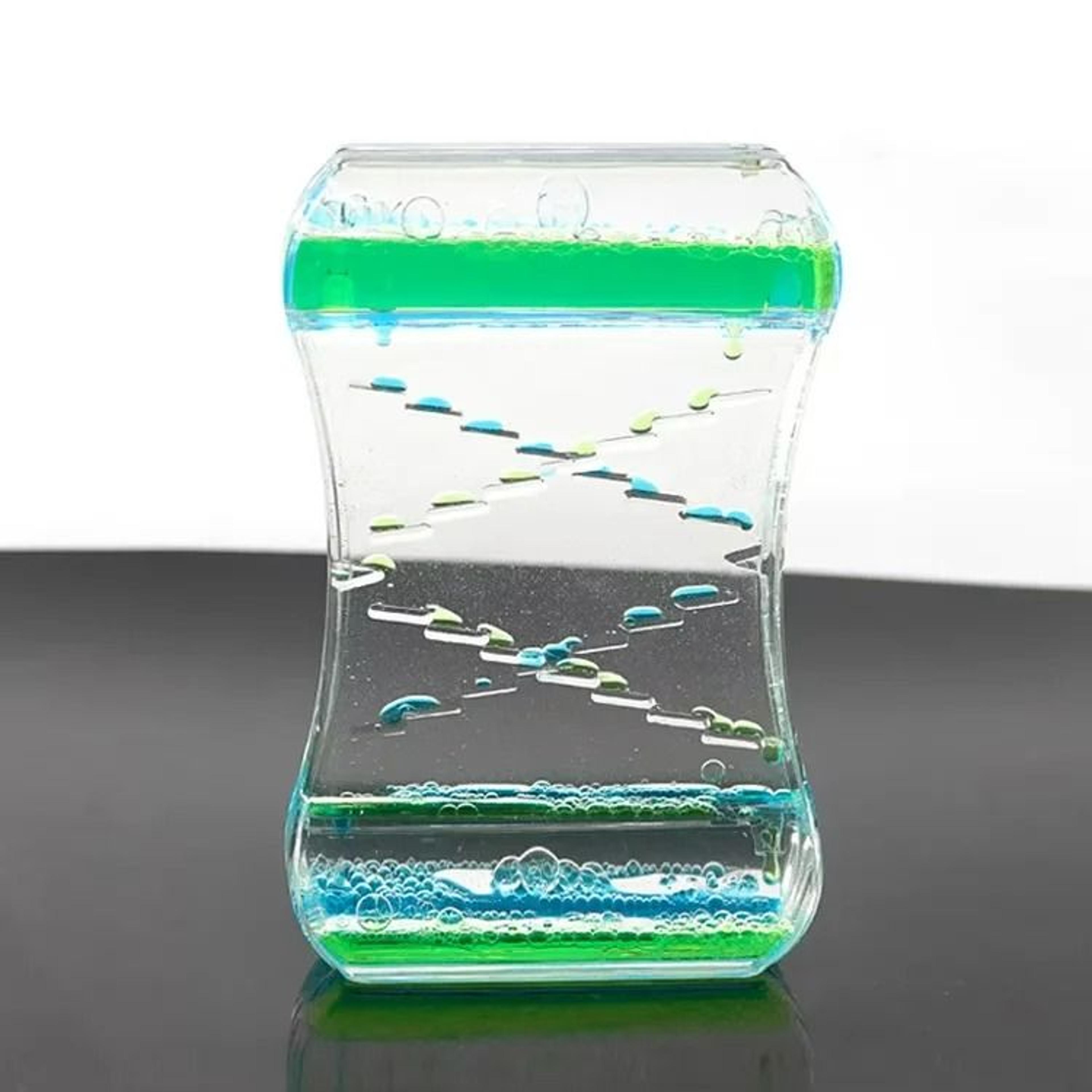 Creative TwoColor Liquid Motion Oil Drop Ladder Timer 10