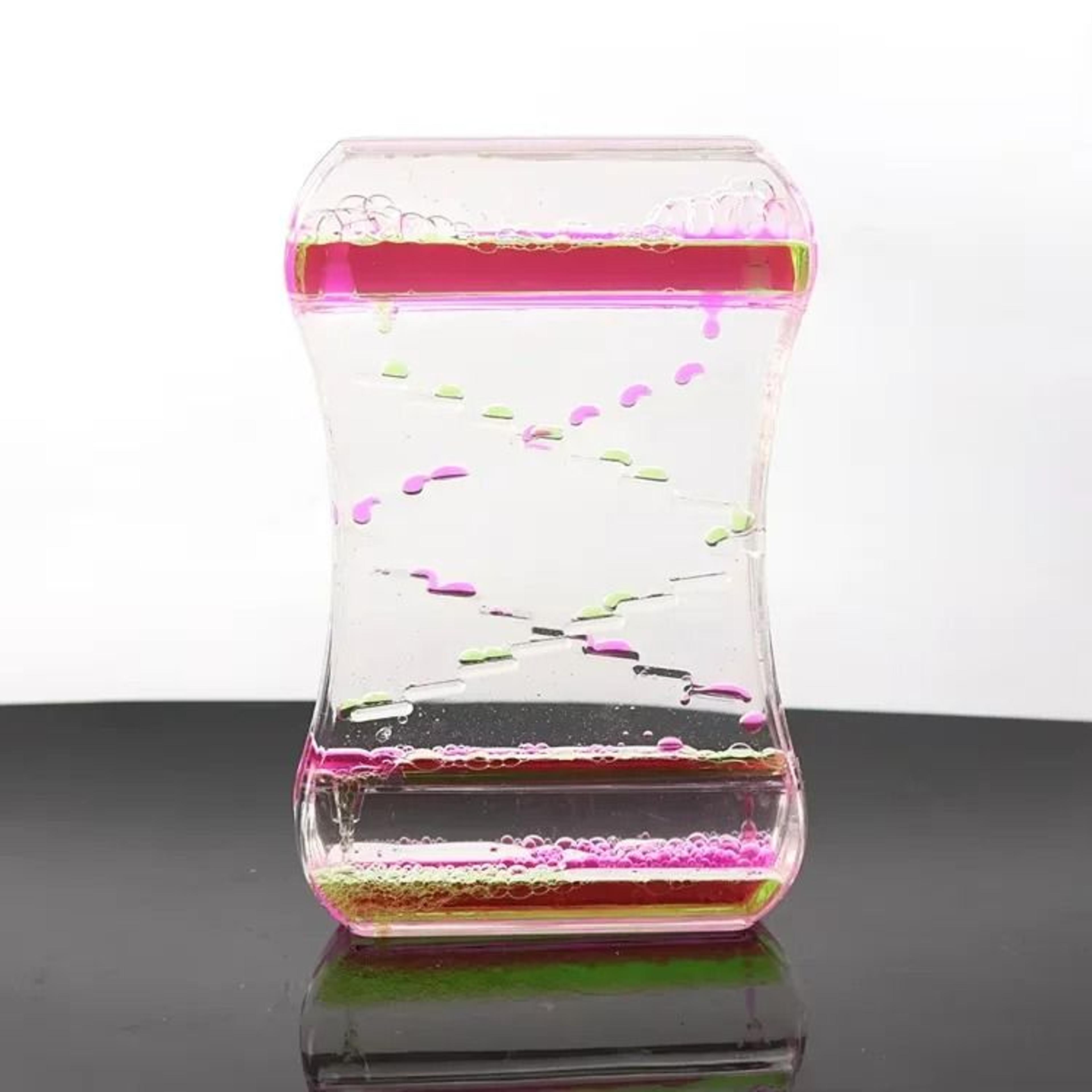 Creative TwoColor Liquid Motion Oil Drop Ladder Timer 12