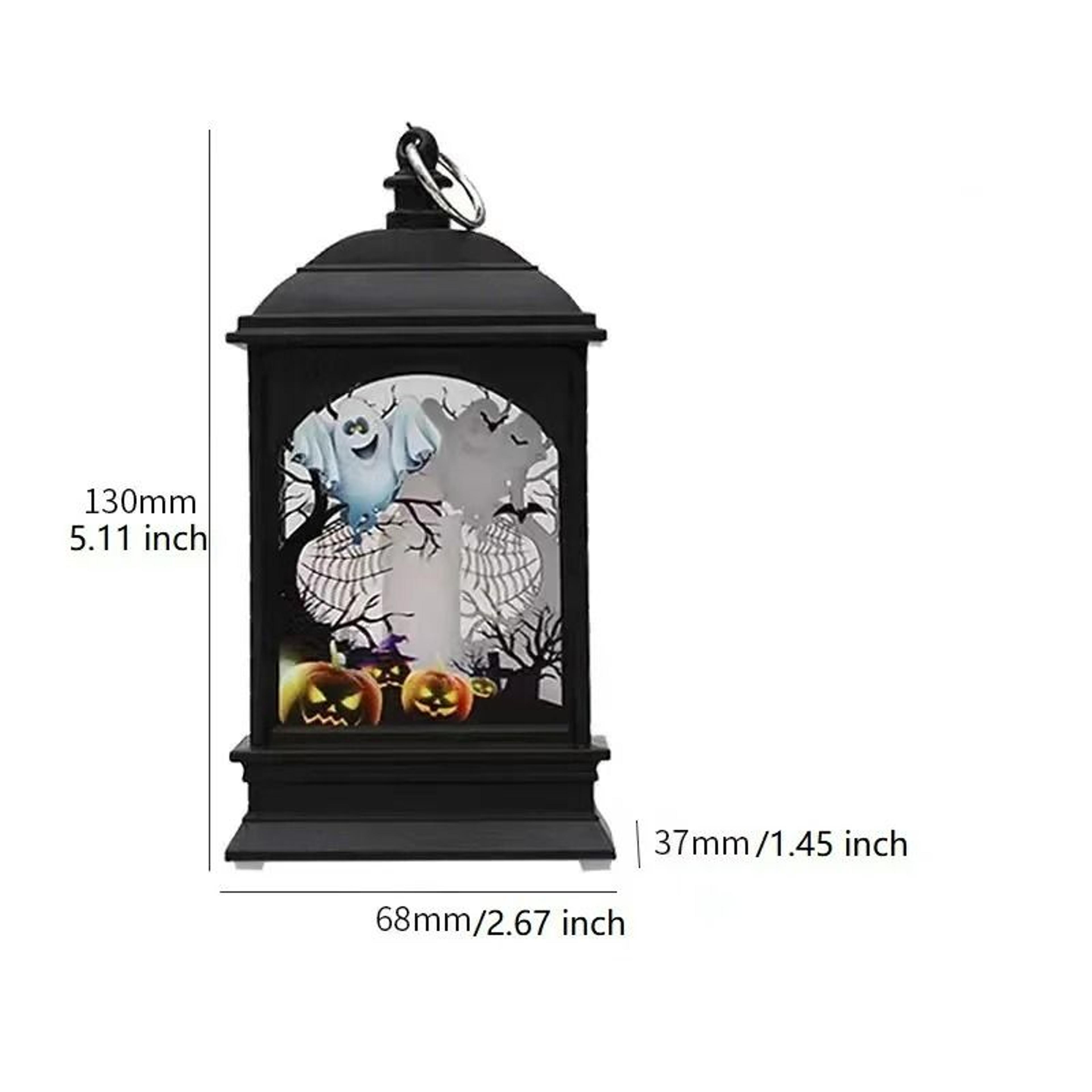 Portable Halloween LED Flame Lantern  Hanging Night Light 6