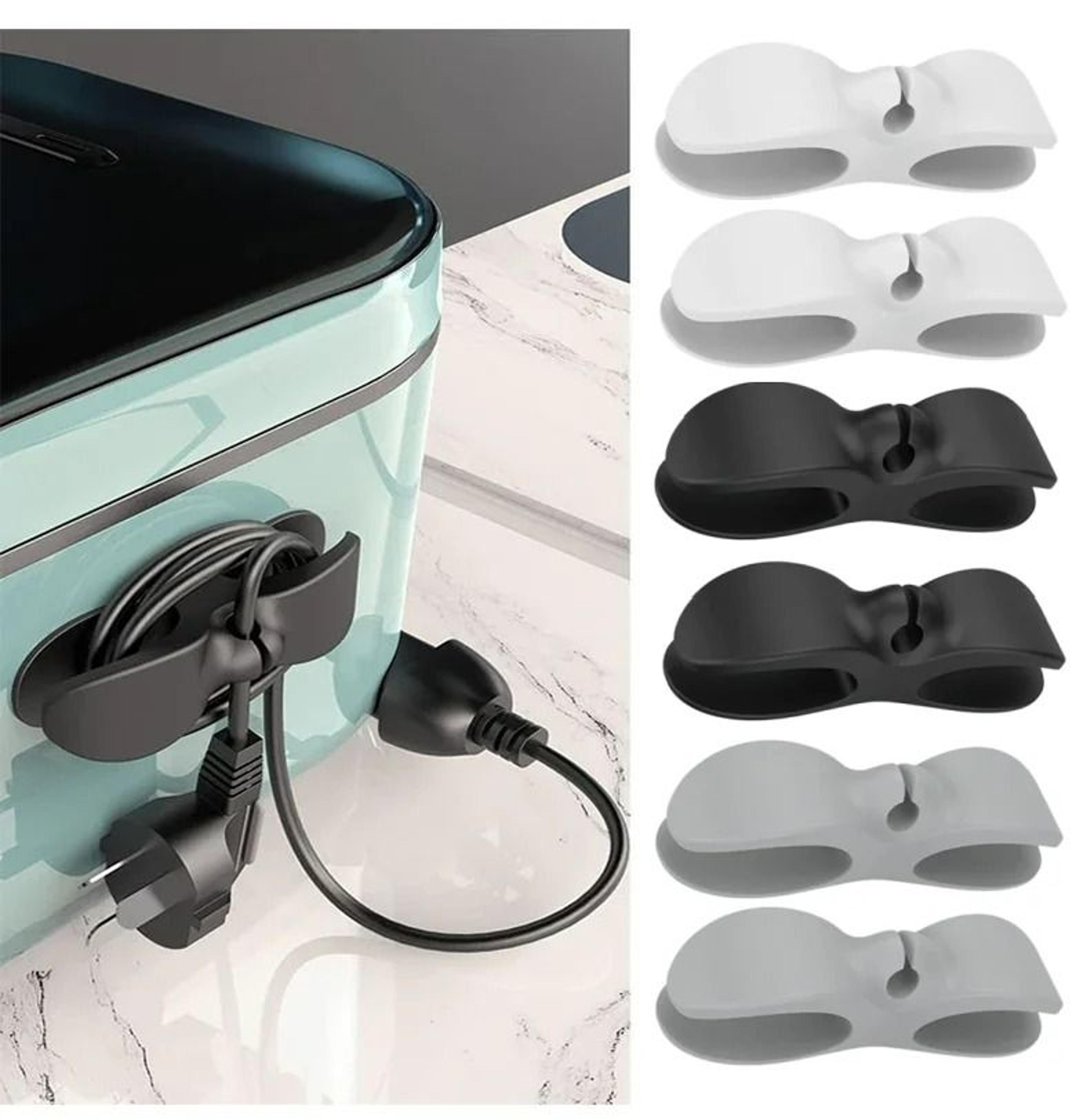 4-piece self-adhesive rubber appliance cord organizers