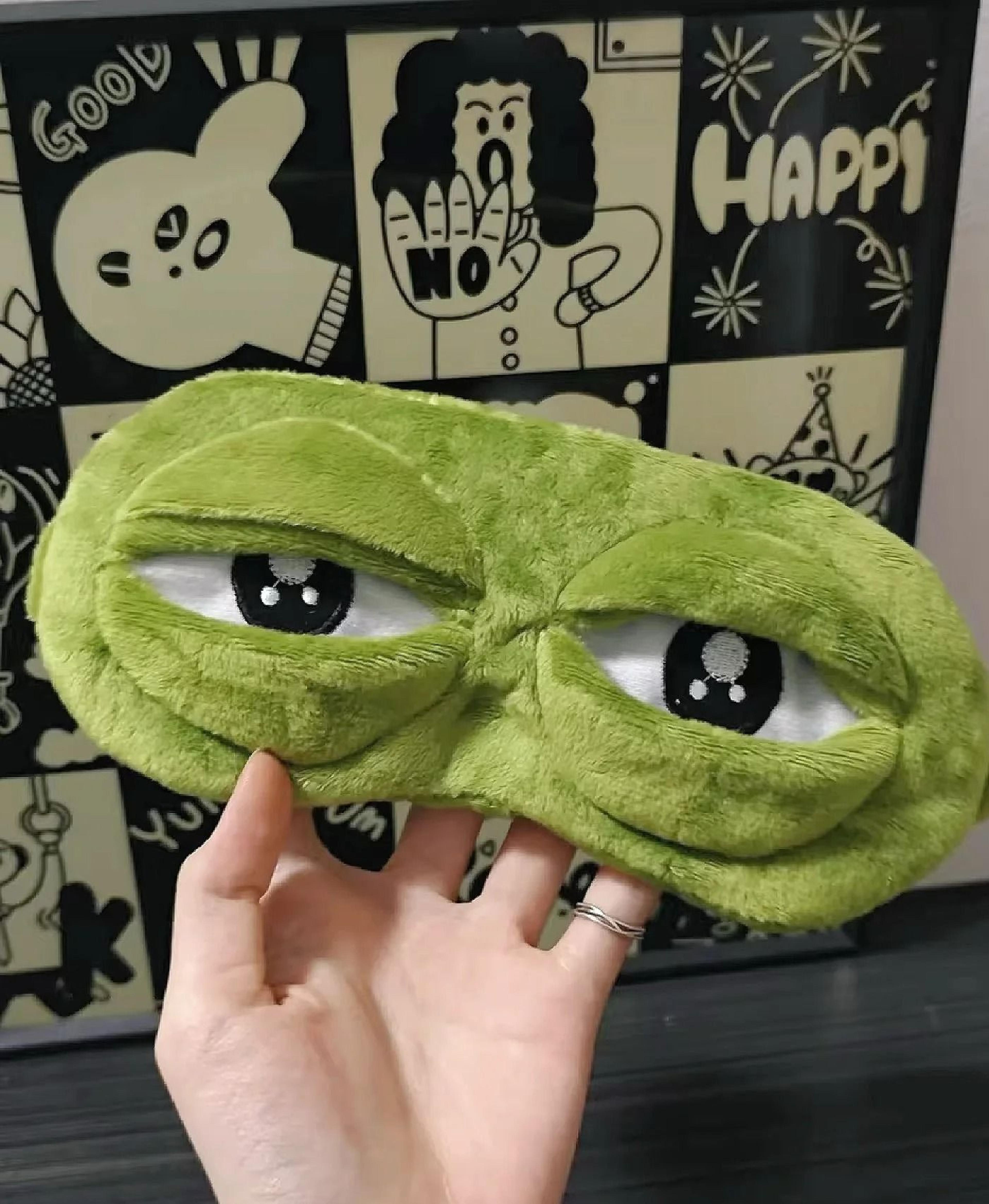3D Plush Frog Sleep Mask  Travel Eye Shade 2