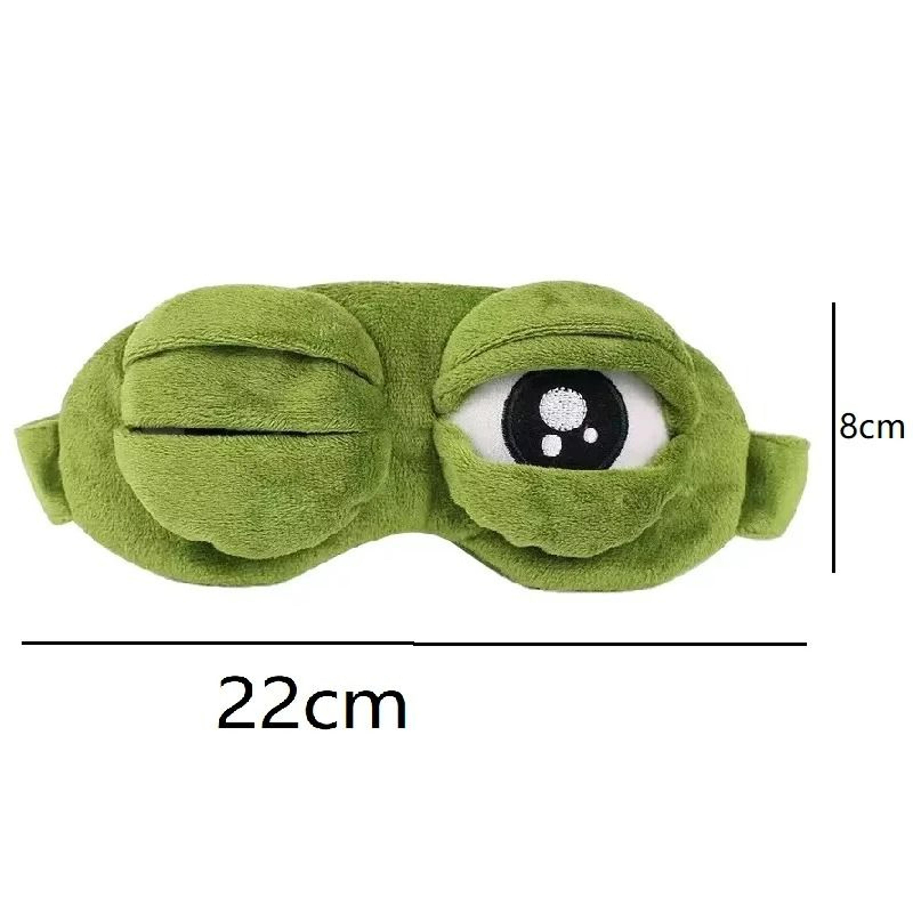 3D Plush Frog Sleep Mask  Travel Eye Shade 5