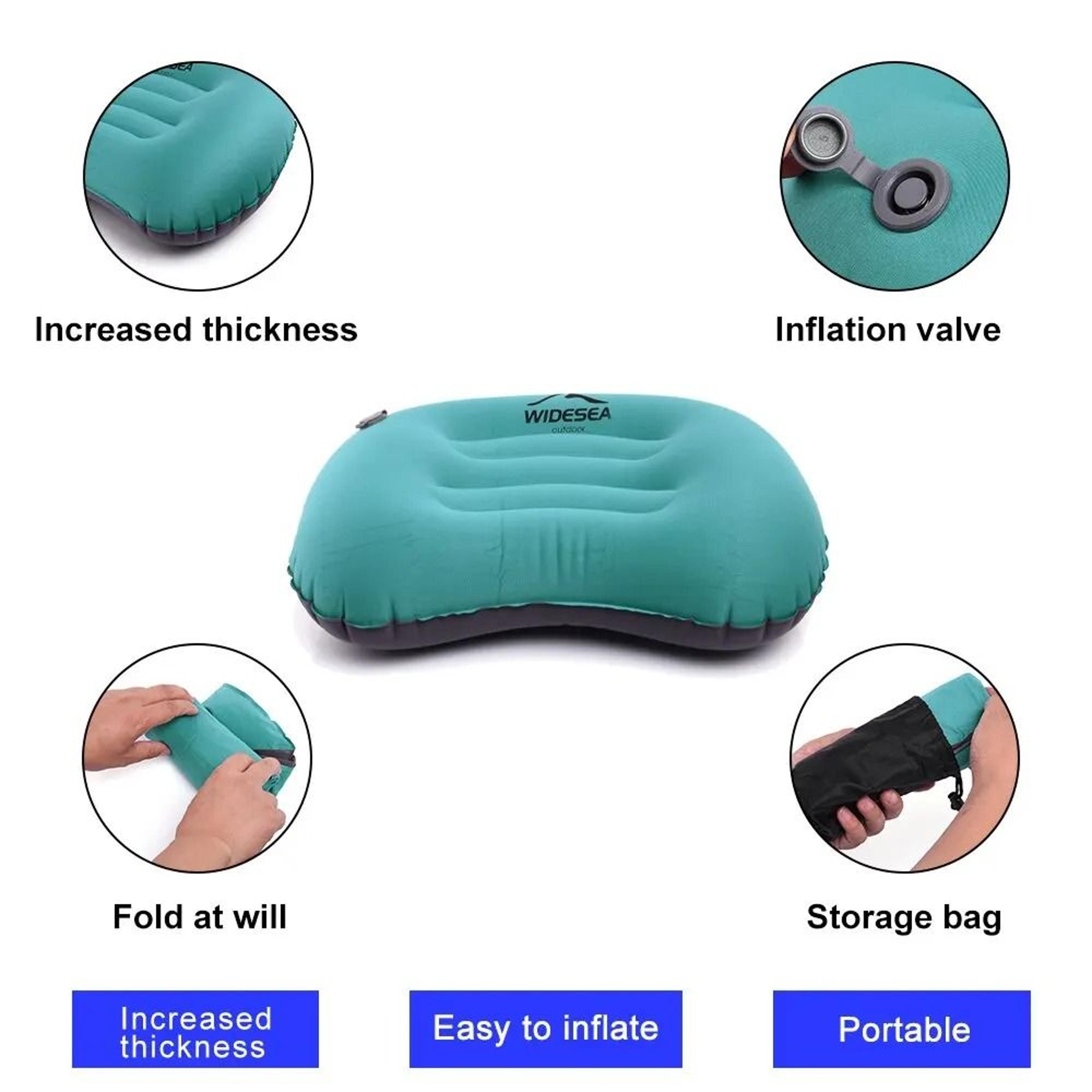 Widesea Portable UltraLight Inflatable Camping Pillow 3