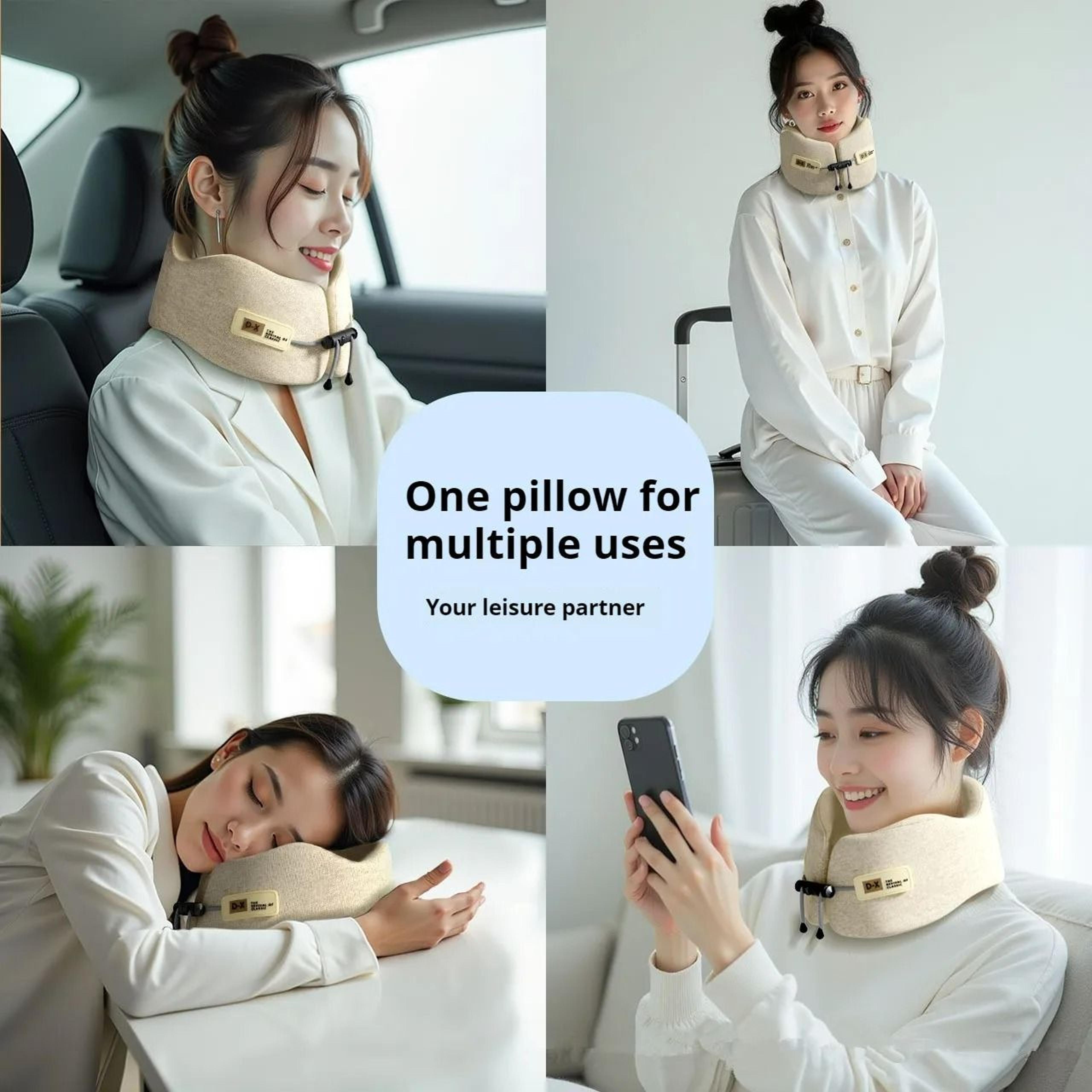 Memory Foam UShaped Travel Neck  Shoulder Support Pillow 1