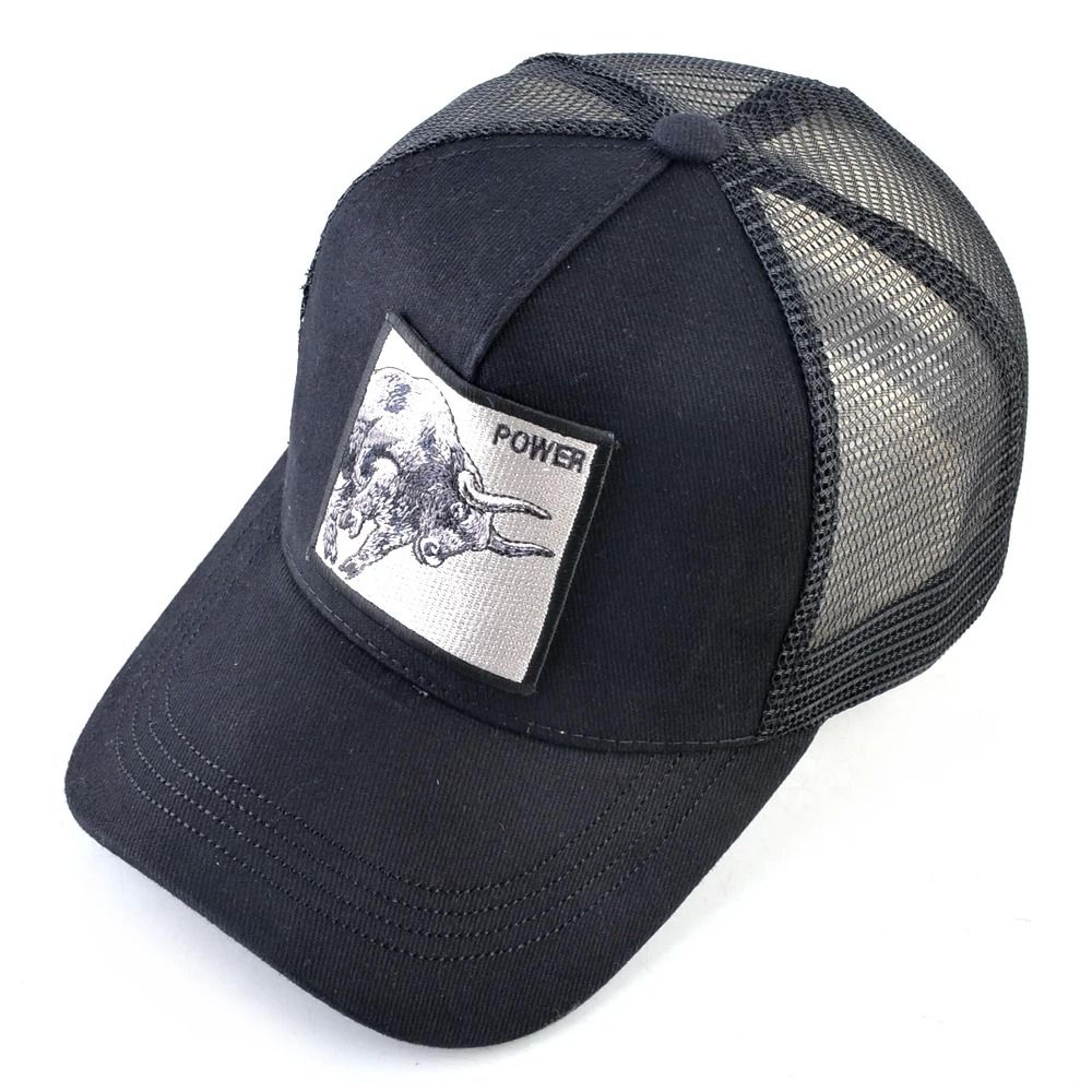Embroidery Bull Patch Breathable Mesh Snapback Trucker Hat 2