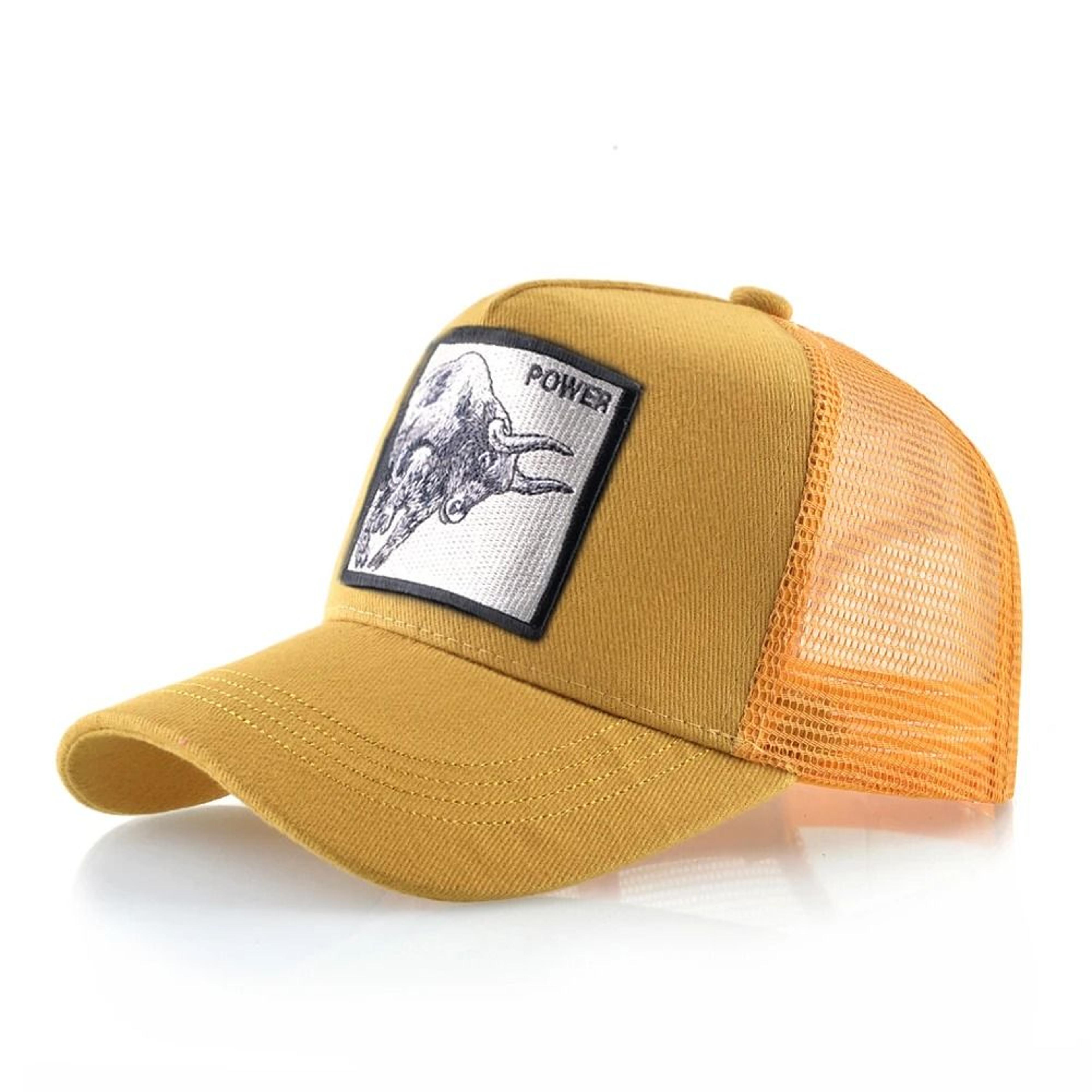 Embroidery Bull Patch Breathable Mesh Snapback Trucker Hat 16