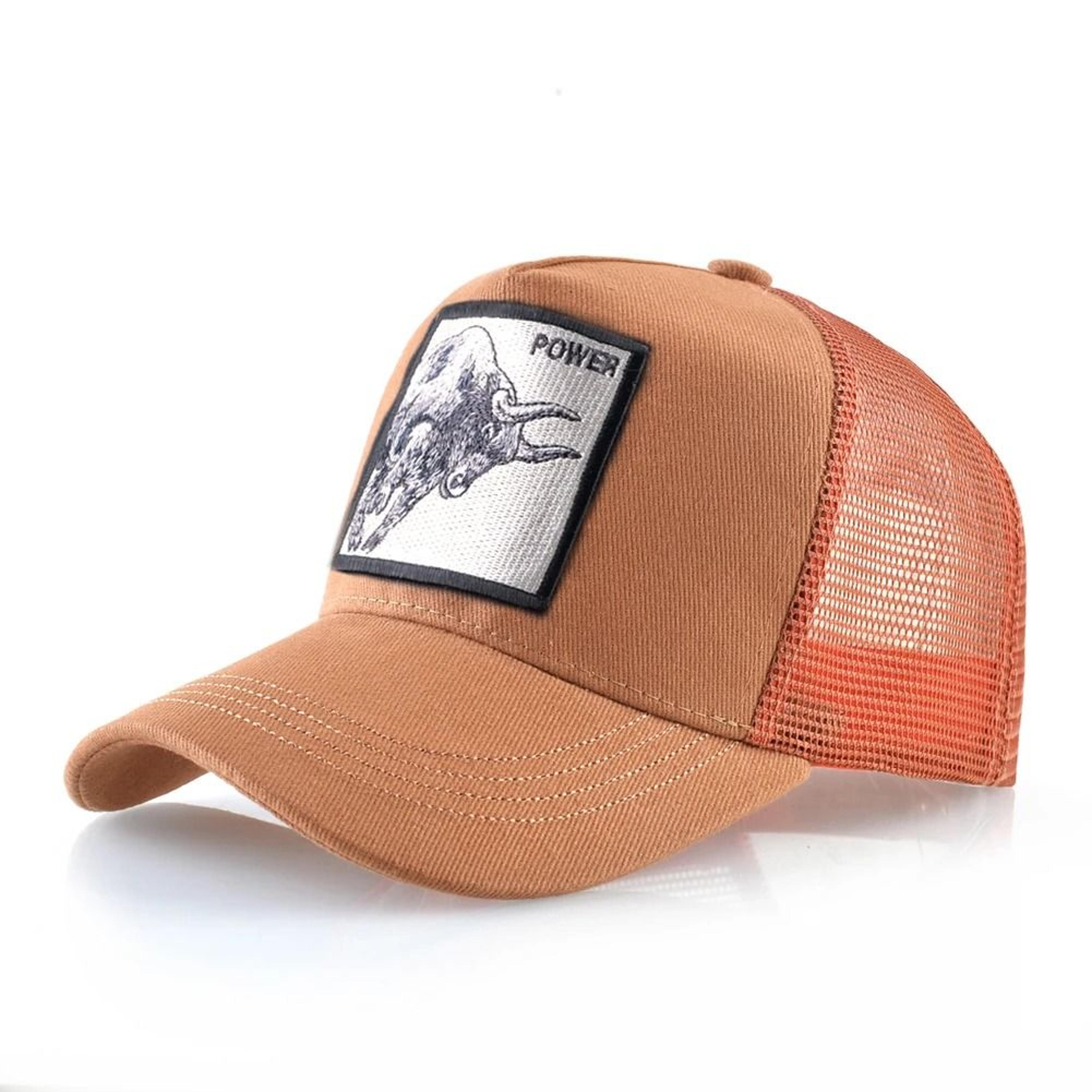 Embroidery Bull Patch Breathable Mesh Snapback Trucker Hat 17