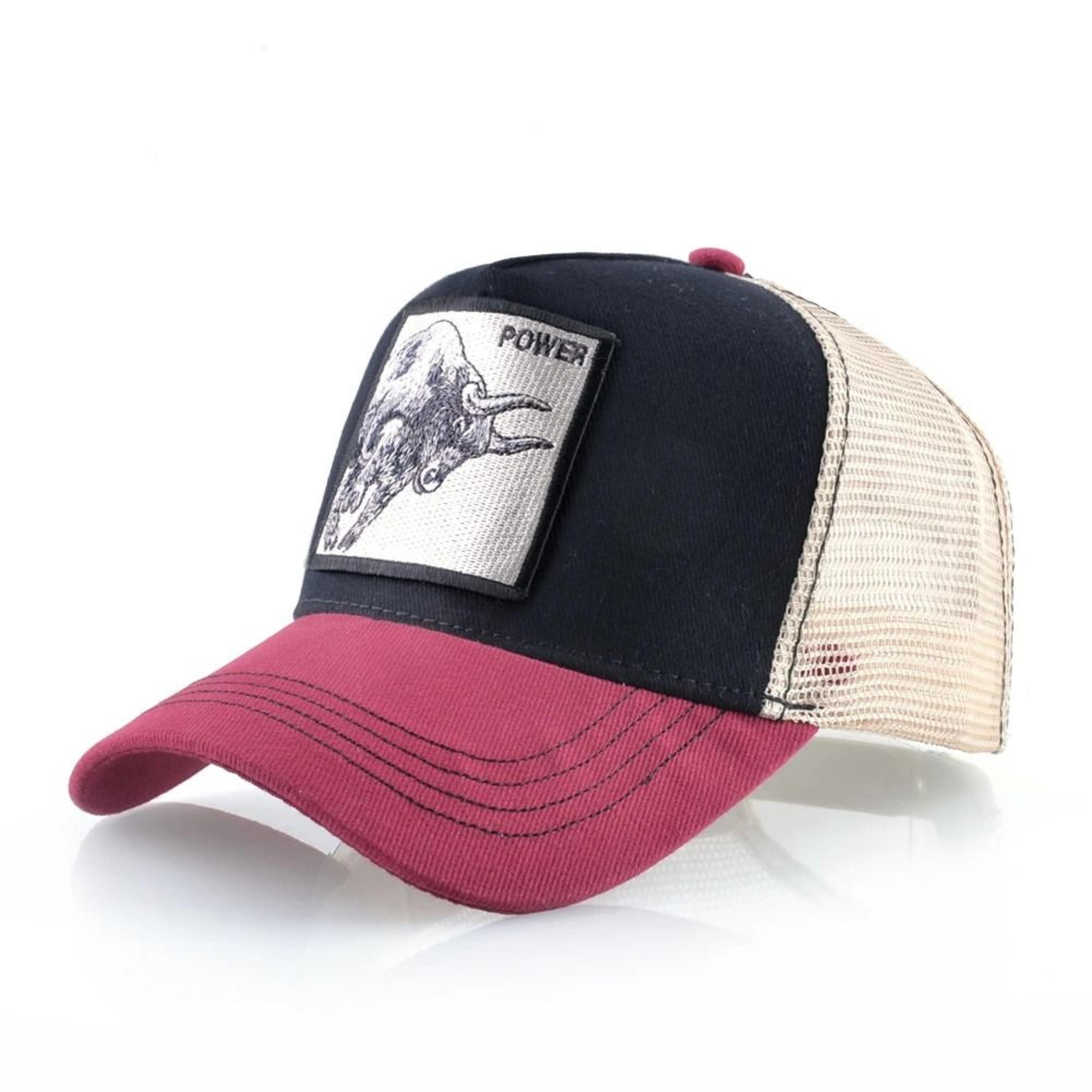 Embroidery Bull Patch Breathable Mesh Snapback Trucker Hat 14